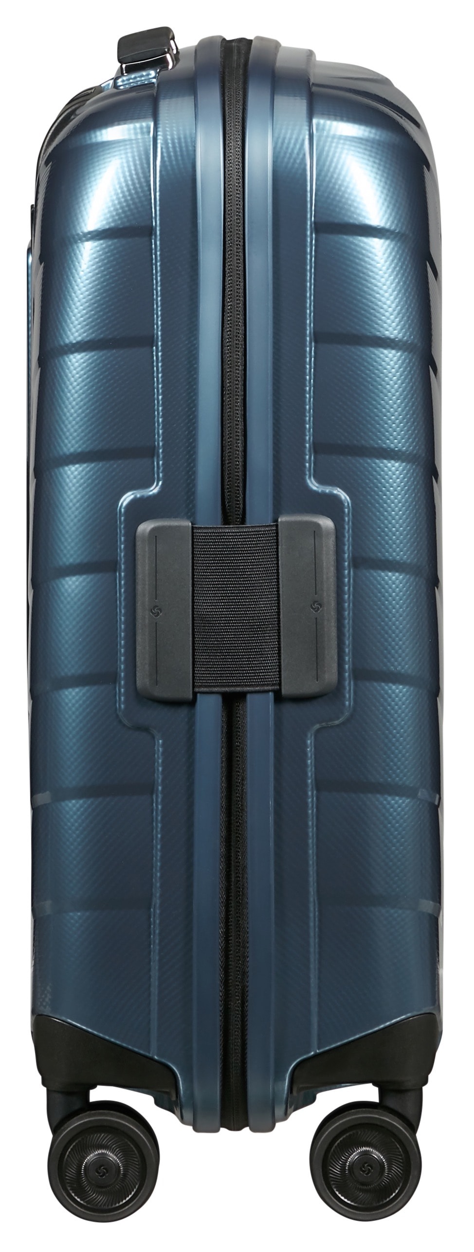 Samsonite Trolley à coque dure »ATTRIX, verschiedene Grössen und Farben« 38 litre 4 Rollen en polypropylène, avec compartiment au fond, poche zippée et sacoche