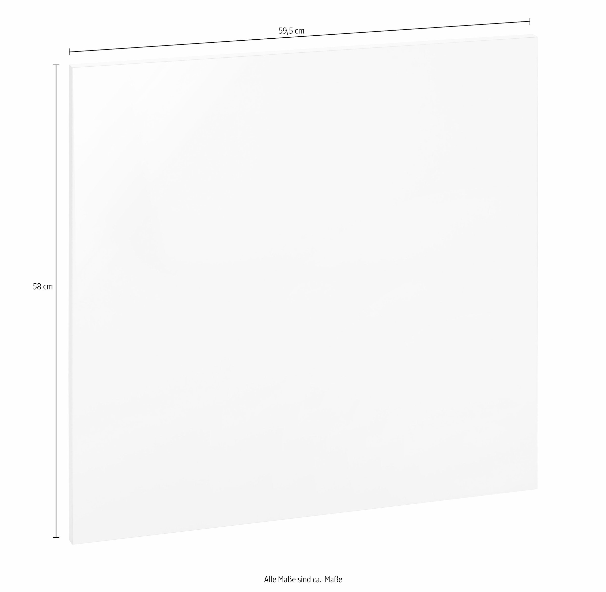 wiho Küchen Panneau frontal »Ela« 59,5 cm breit, für teilintegrierbaren Einbaugeschirrspüler