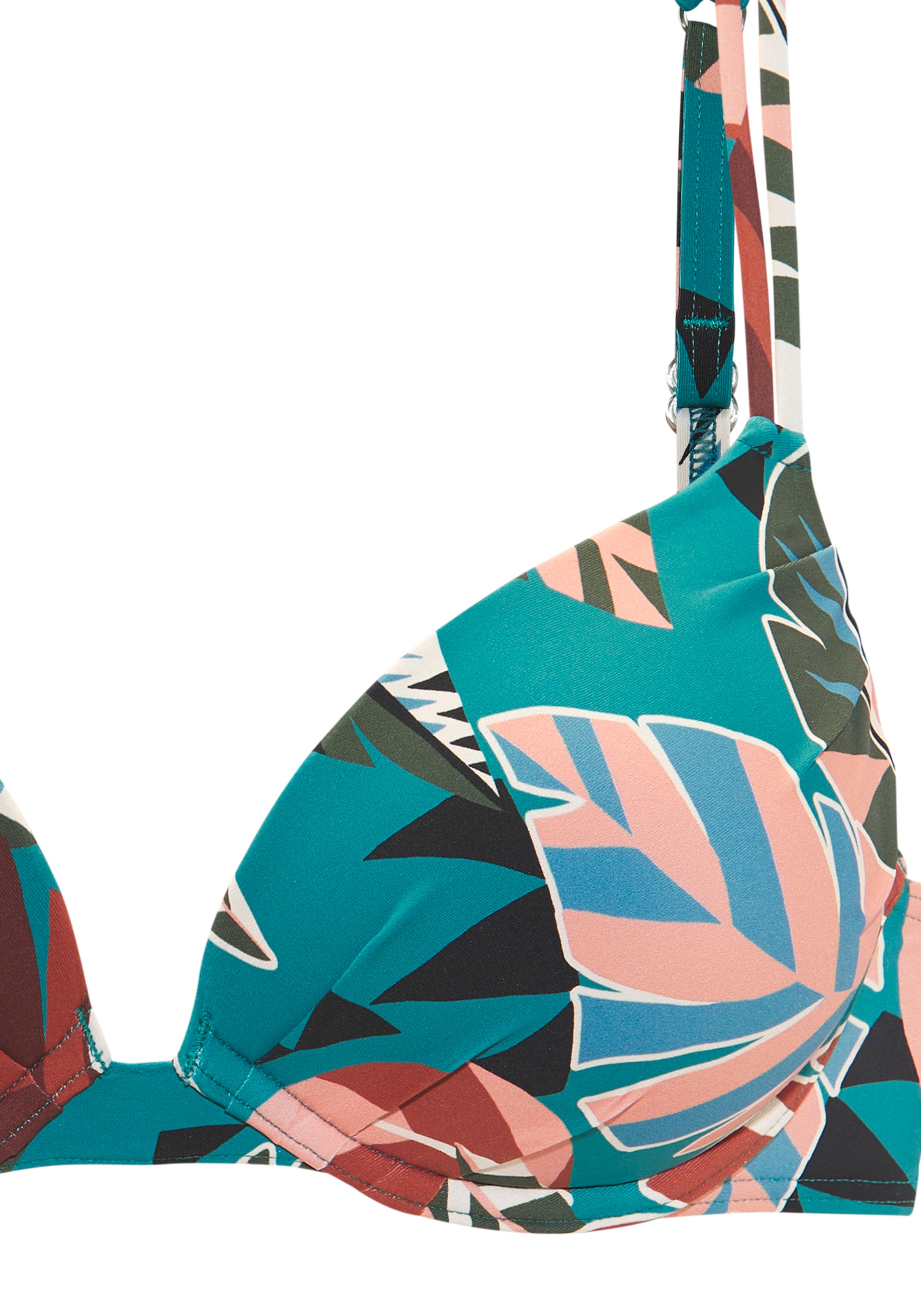 Buffalo Top bikini push-up »Moana« mit modernem Allover-Print
