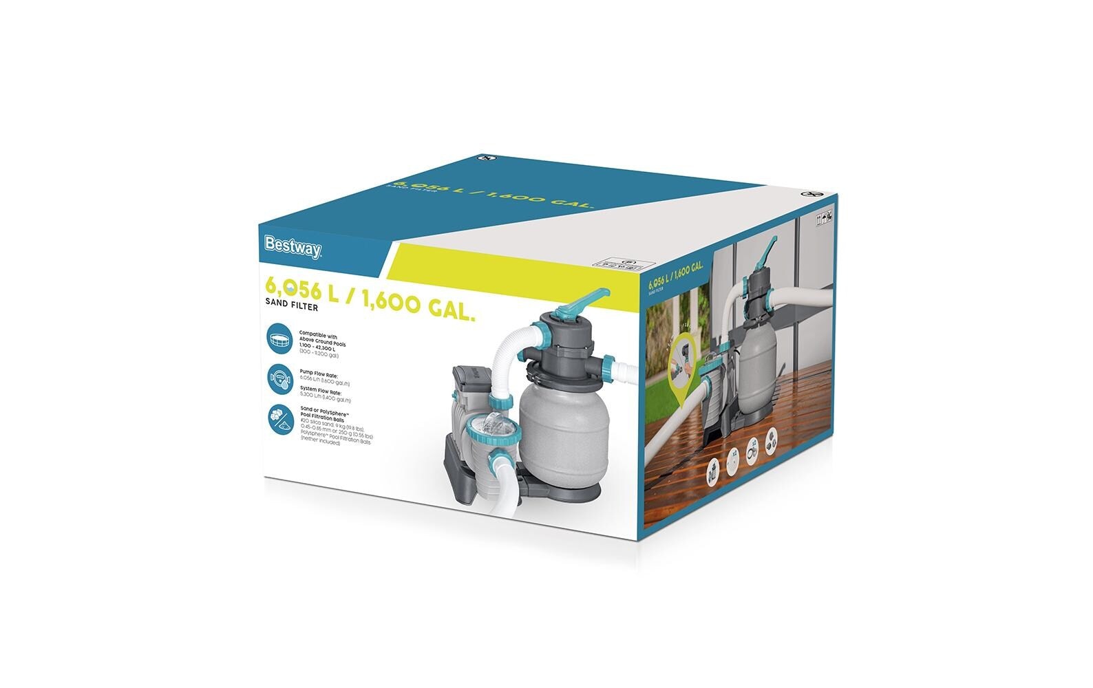 Bestway Système de filtration à sable »6056 l/h« Sandfilterset für Aufstellpools