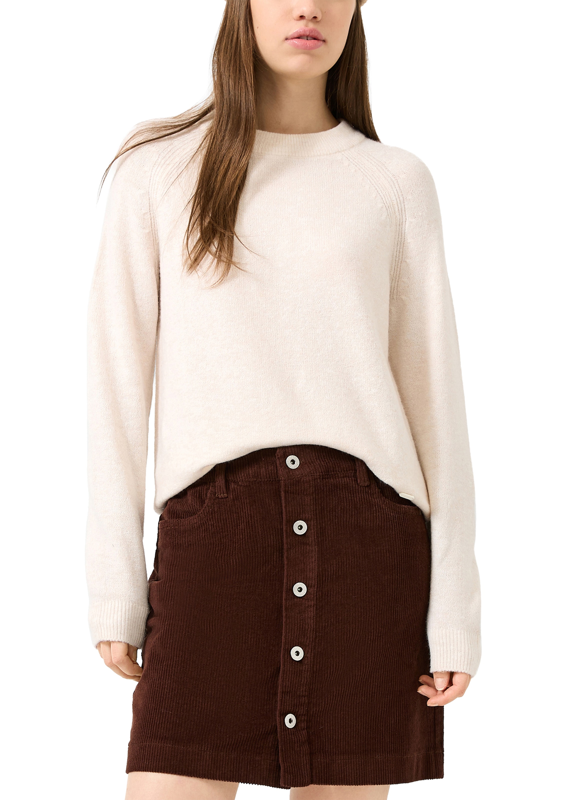 QS Strickpullover Winterpullover mit Stretch