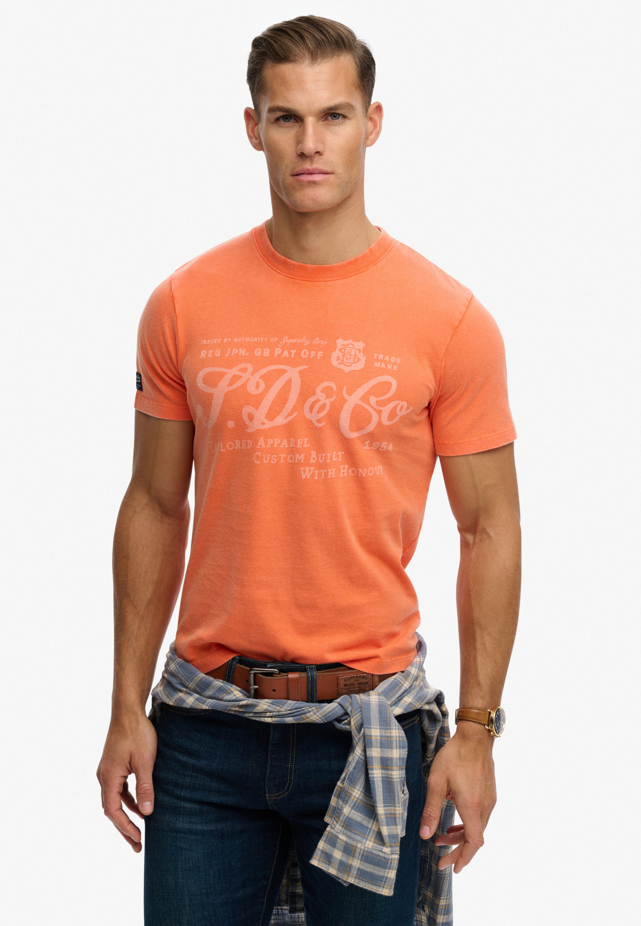 Superdry Rundhalsshirt »Industry Worker Relaxed Tee«