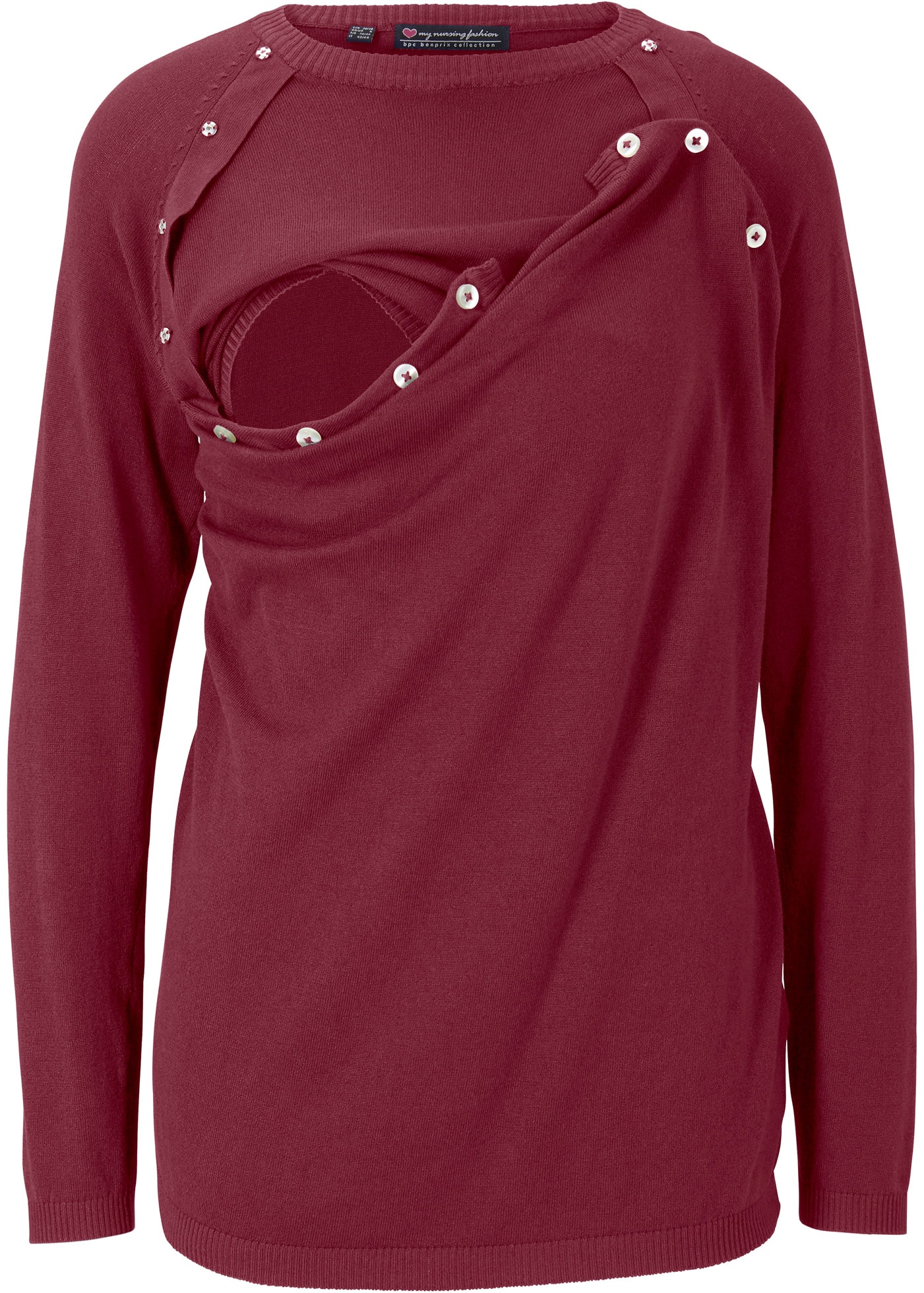 bonprix Stillpullover »2-in-1 Umstands- und Stillpullover aus Feinstrick«, 2-in-1 Umstands- und Stillpullover aus Feinstrick
