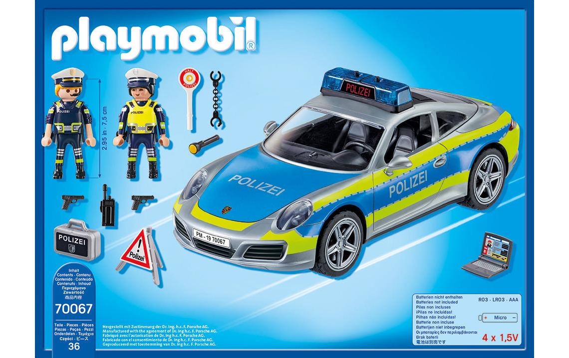 Playmobil® Briques de jeu »Porsche 911 Carrera 4S Polizei 70067«
