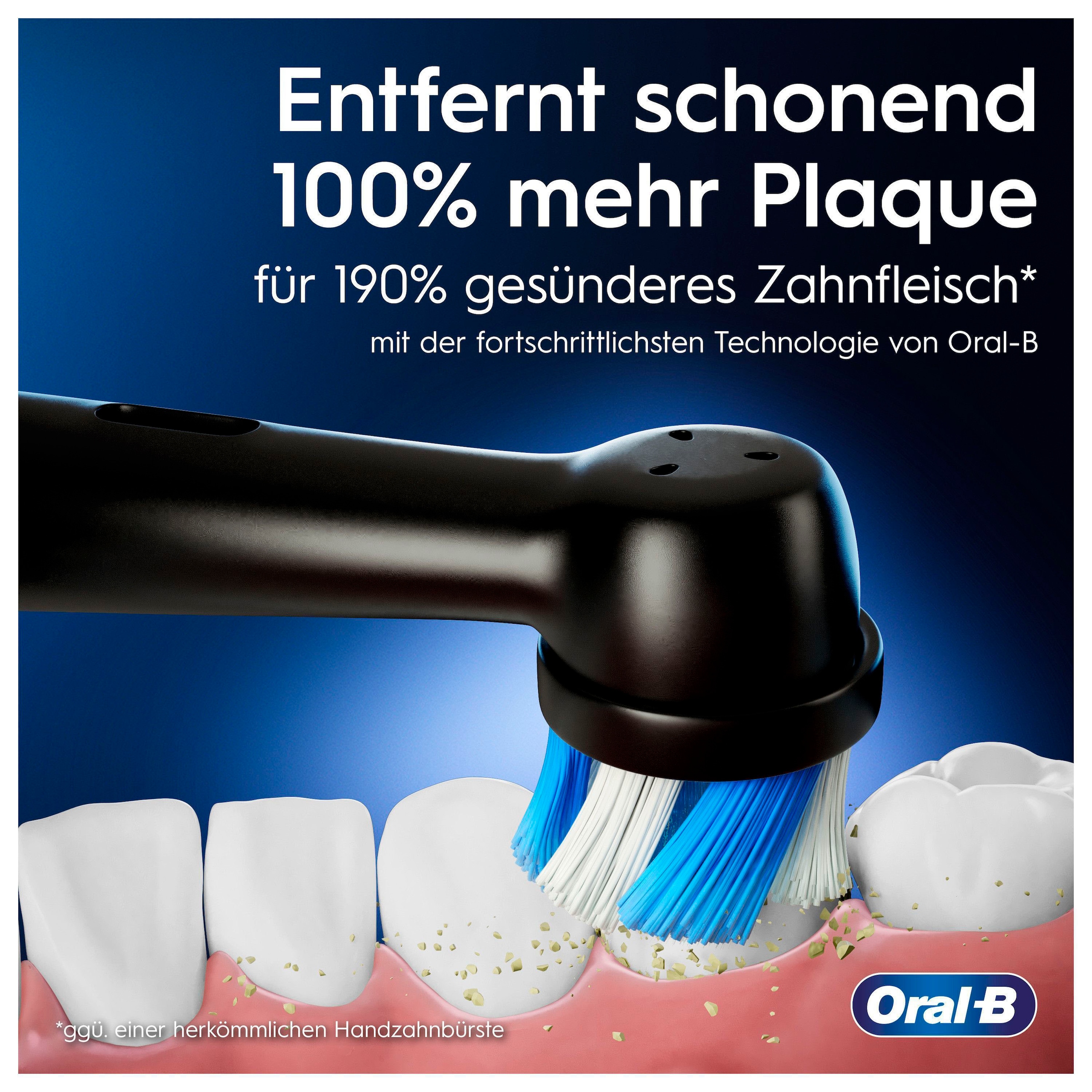 Oral-B Elektrische Zahnbürste »iO 8« 2 Stk. Aufsteckbürsten mit Magnet-Technologie, 6 Putzmodi, Farbdisplay & Reiseetui
