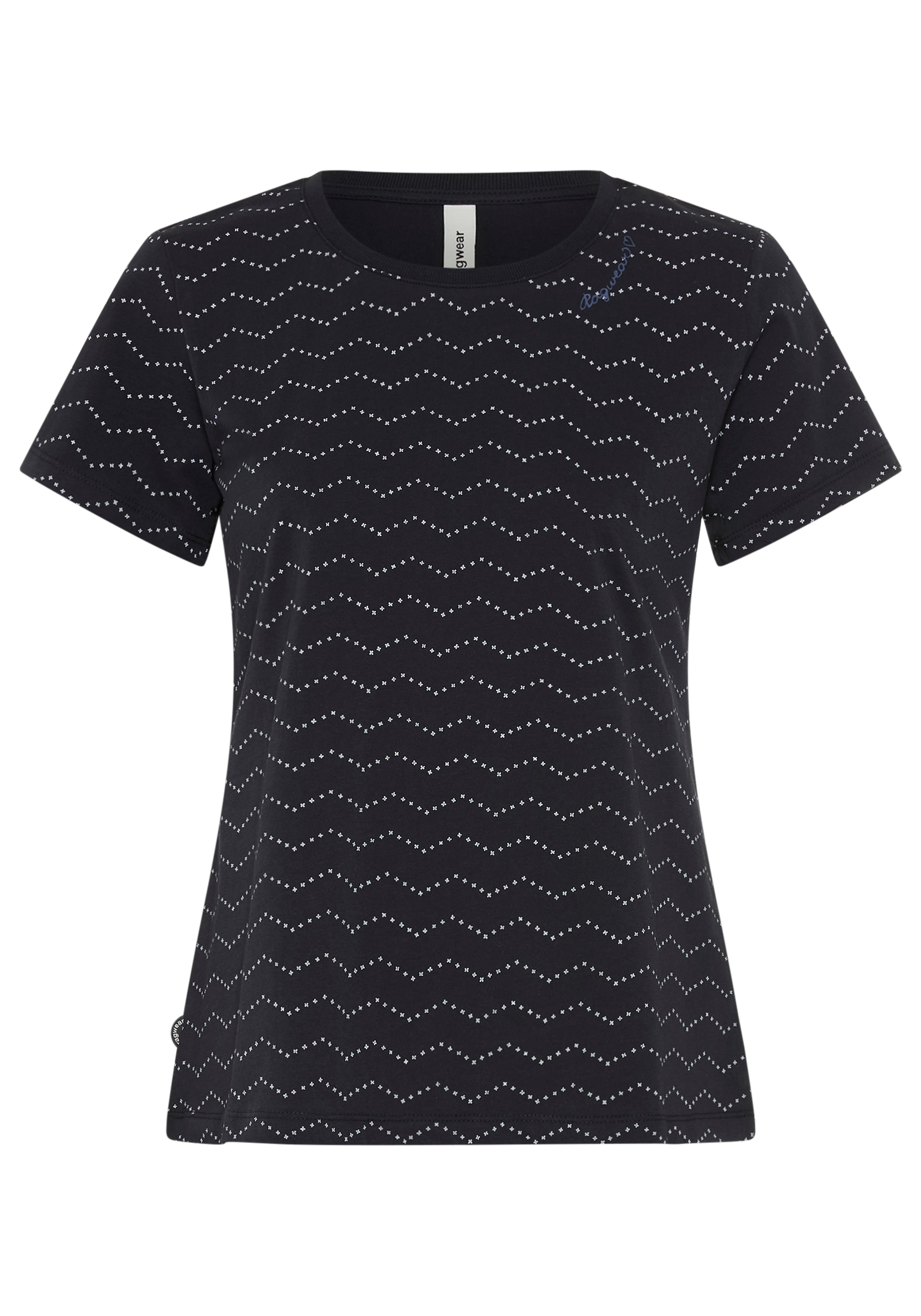Ragwear T-shirt à manches courtes »MINTTA ZIG ZAG O« avec inscription logo