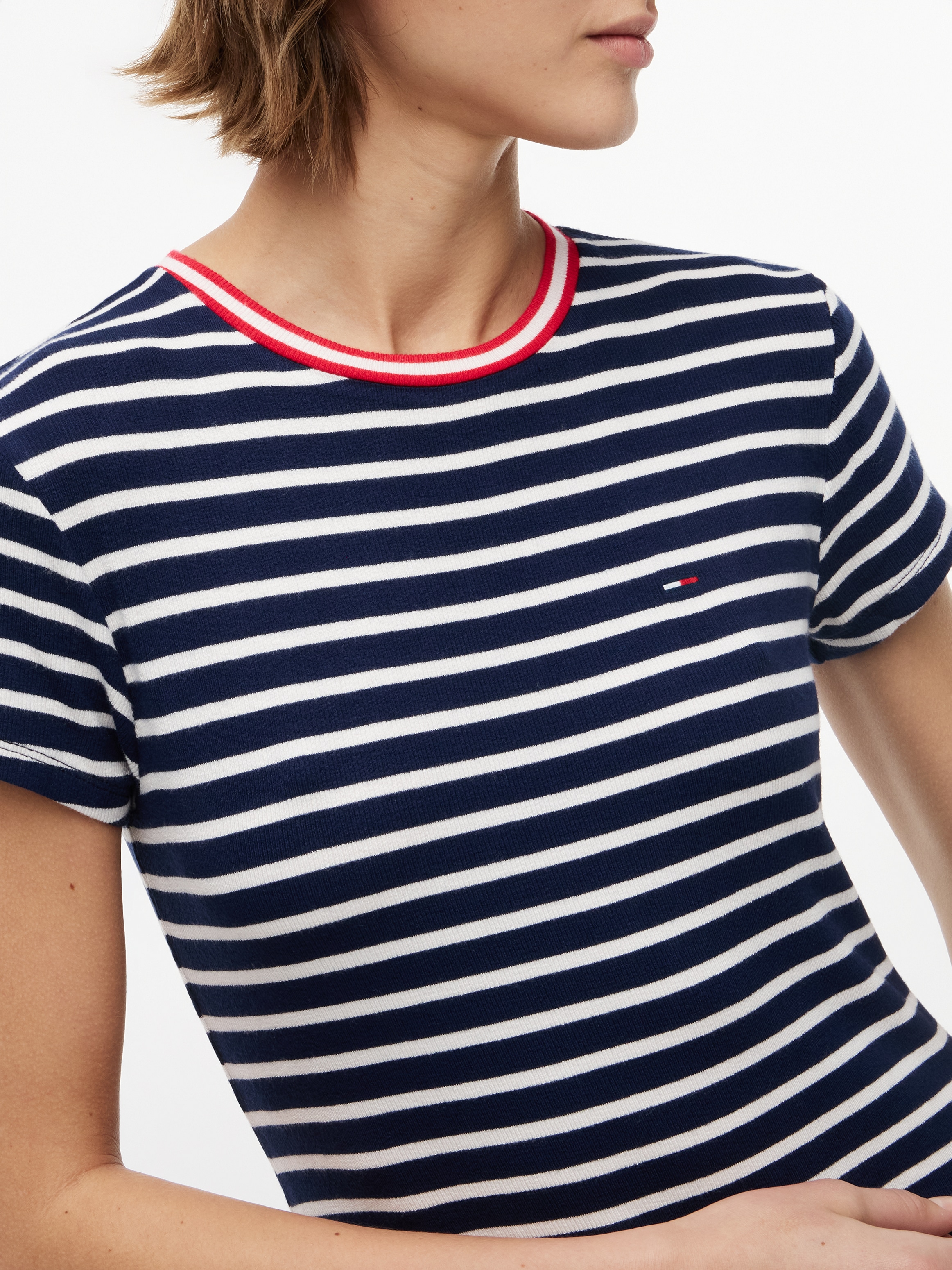 Tommy Jeans Mini-robe »TJW F&F JERSEY DRESS« Viskosemischung