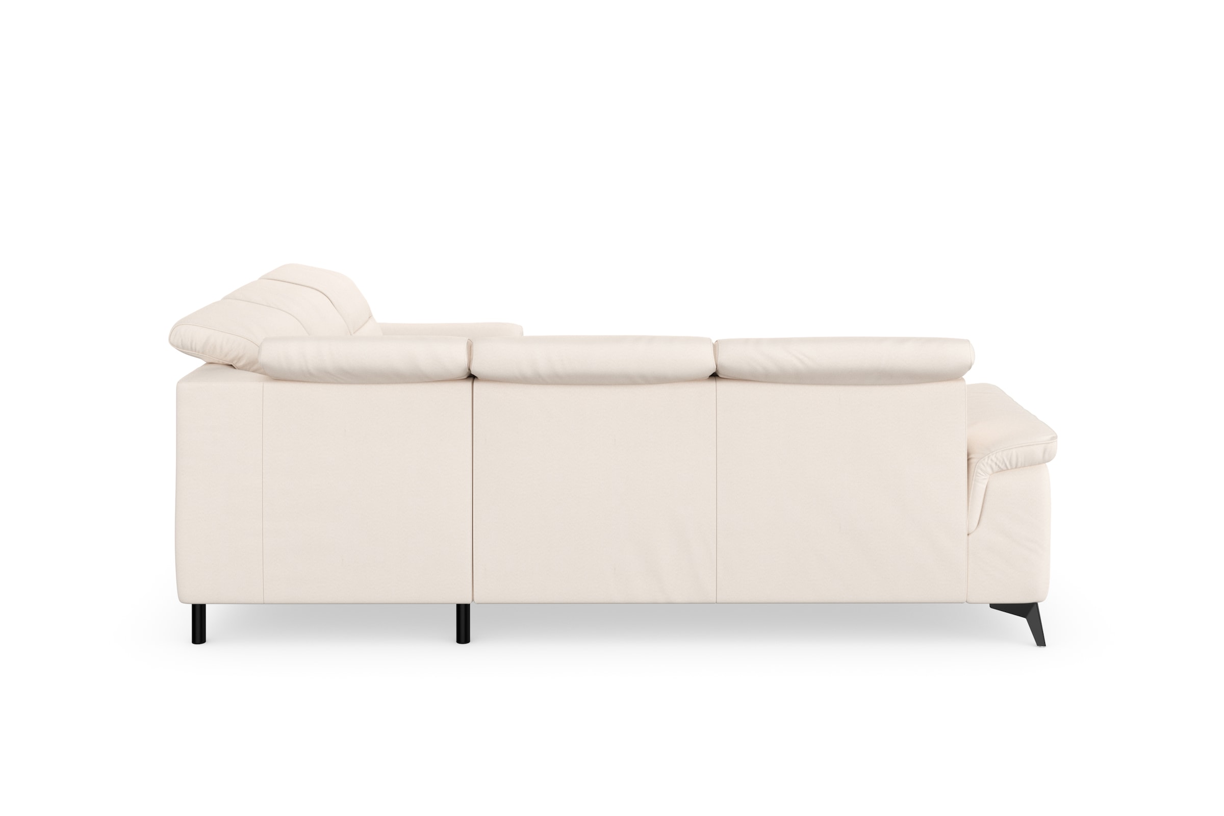 sit&more Canapé d'angle »Sinatra L-Form« optinal mit Kopfteilverstellung und Armteilfunktion, Metallfüsse