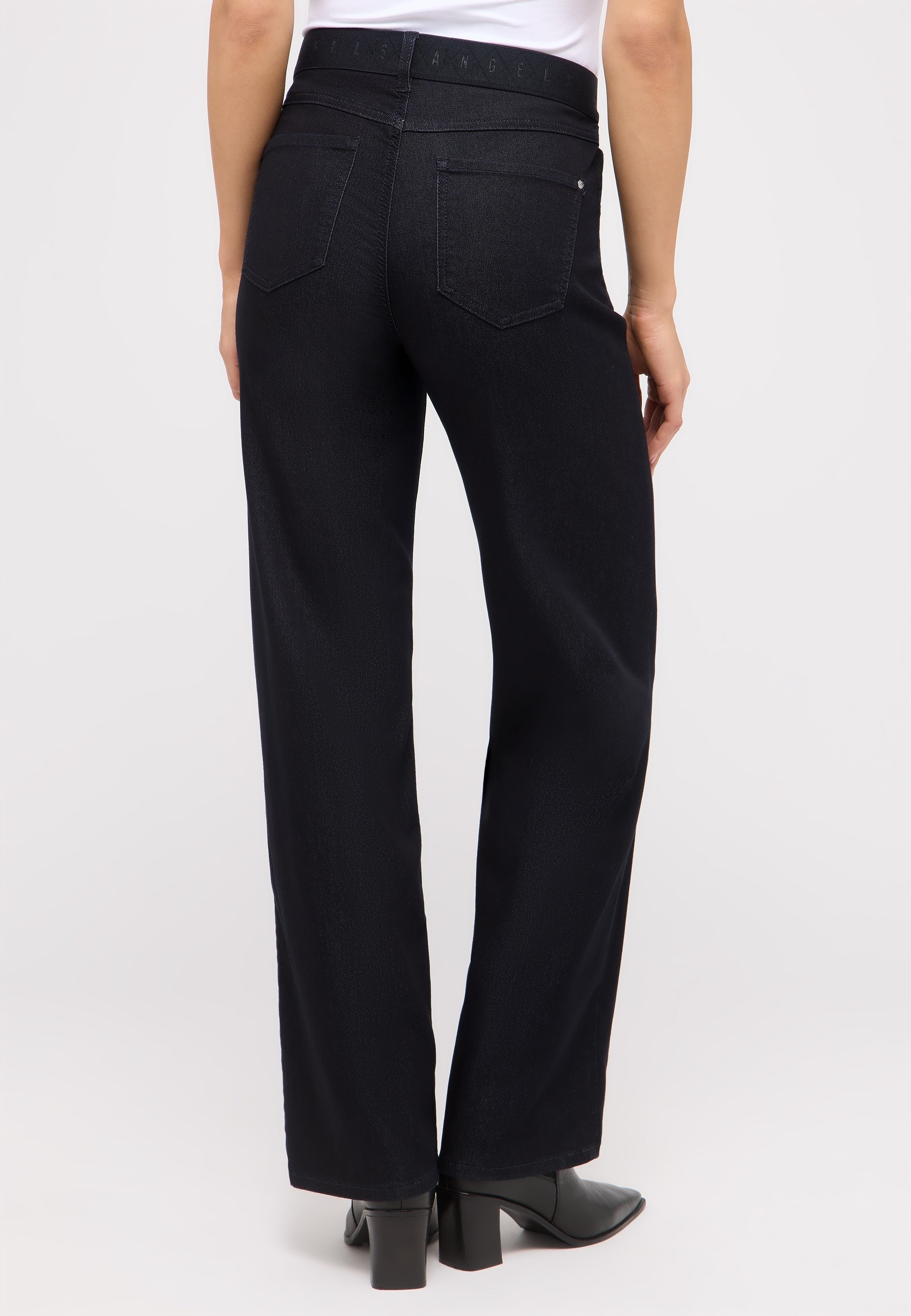 ANGELS 5-Pocket-Jeans »LIZ SPORTY« weite Passform, mit 1-Knopf-Form, mit Metallreissverschluss