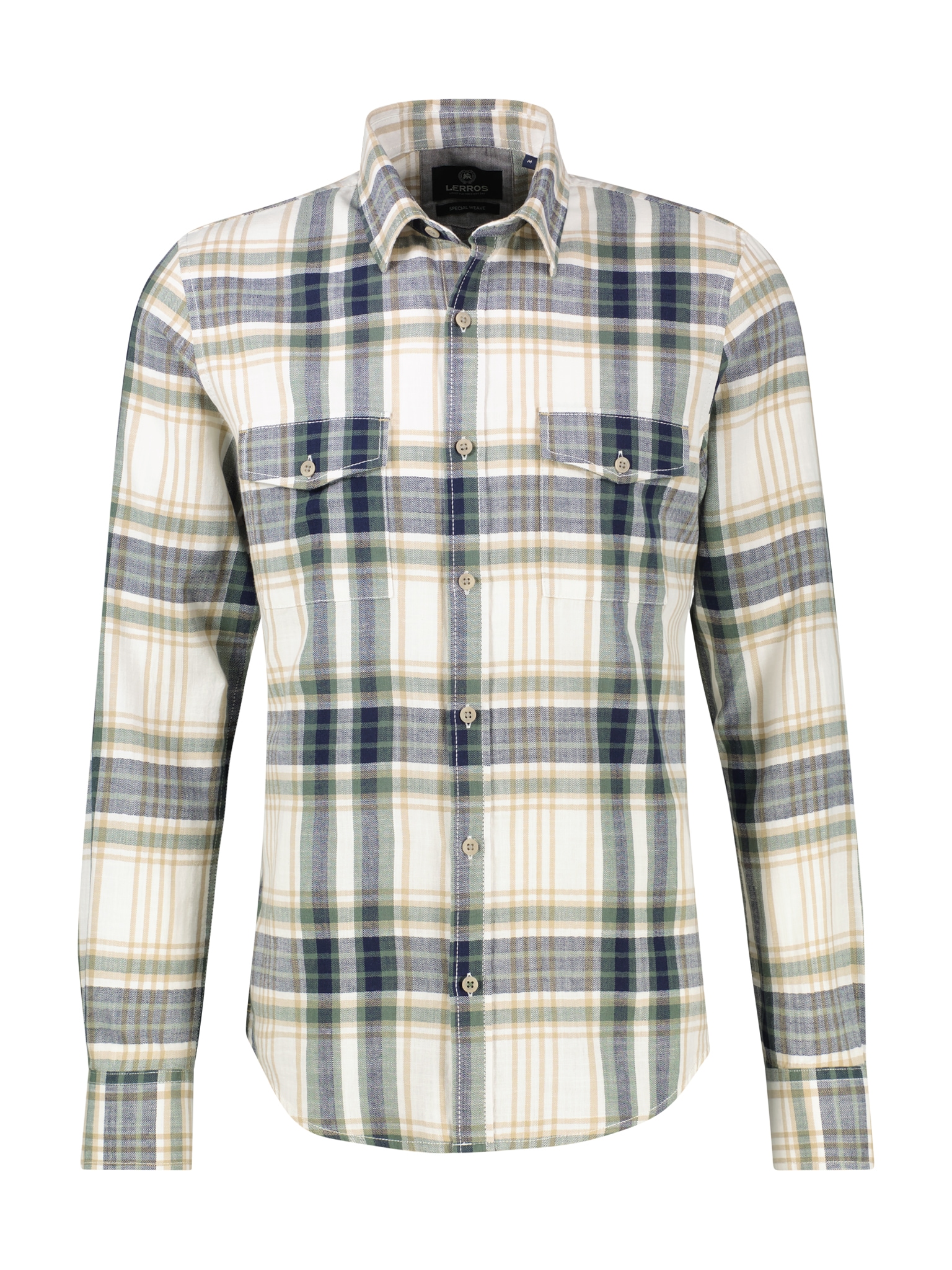 LERROS Chemise à carreaux Langarm Karohemdn mit Brusttaschen