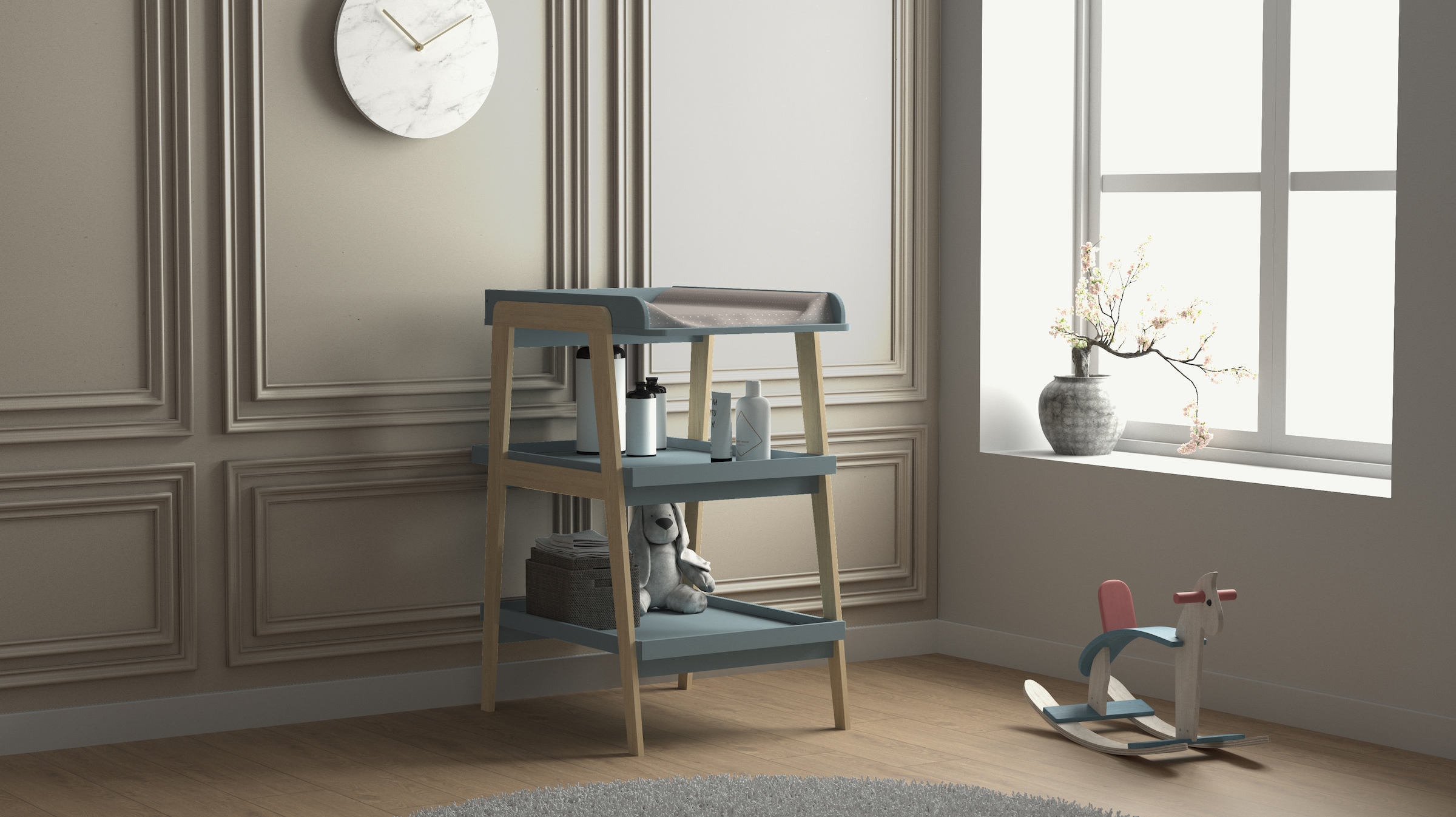 Demeyere GROUP Commode à langer »Tsuga« commode à langer DESIGN PRATIQUE 58 cm