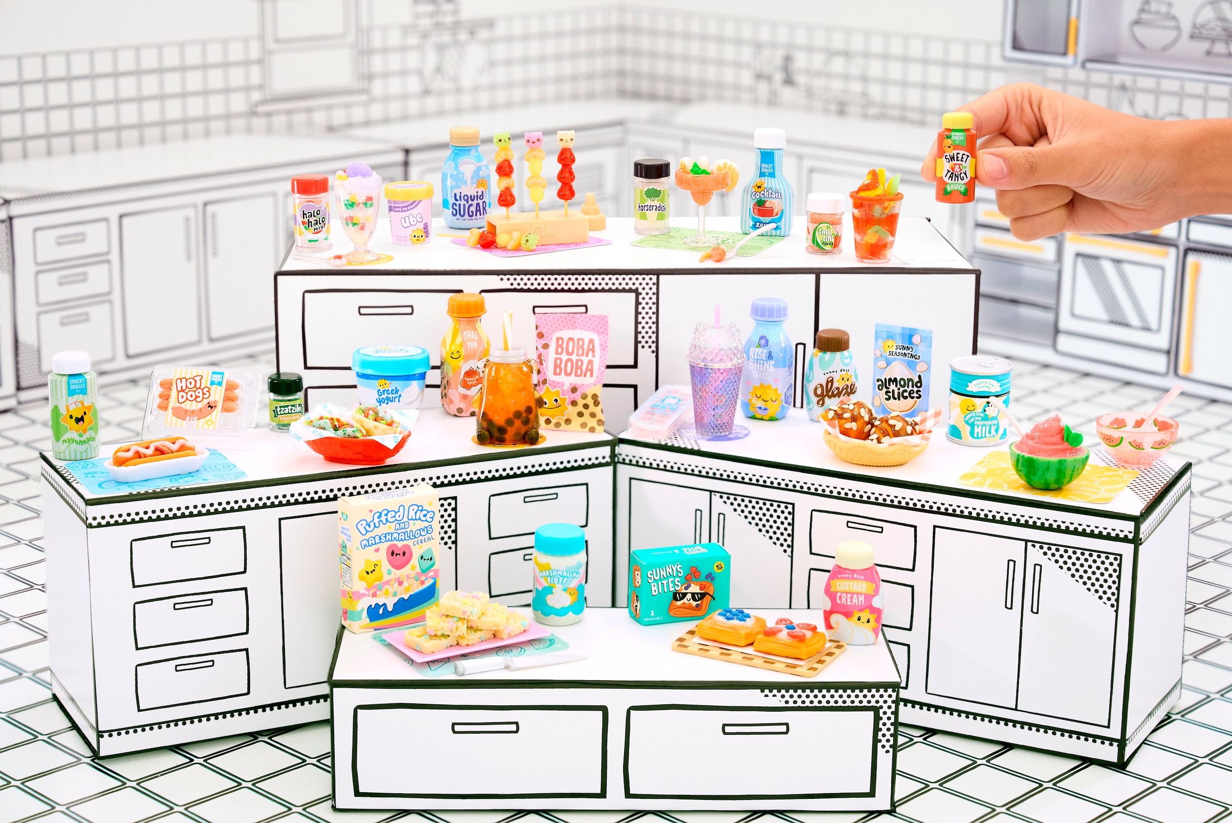MGA ENTERTAINMENT Set créatif »MGA's Miniverse - Make It Mini Foods: Cafe in PDQ Series 4« sortierte Lieferung