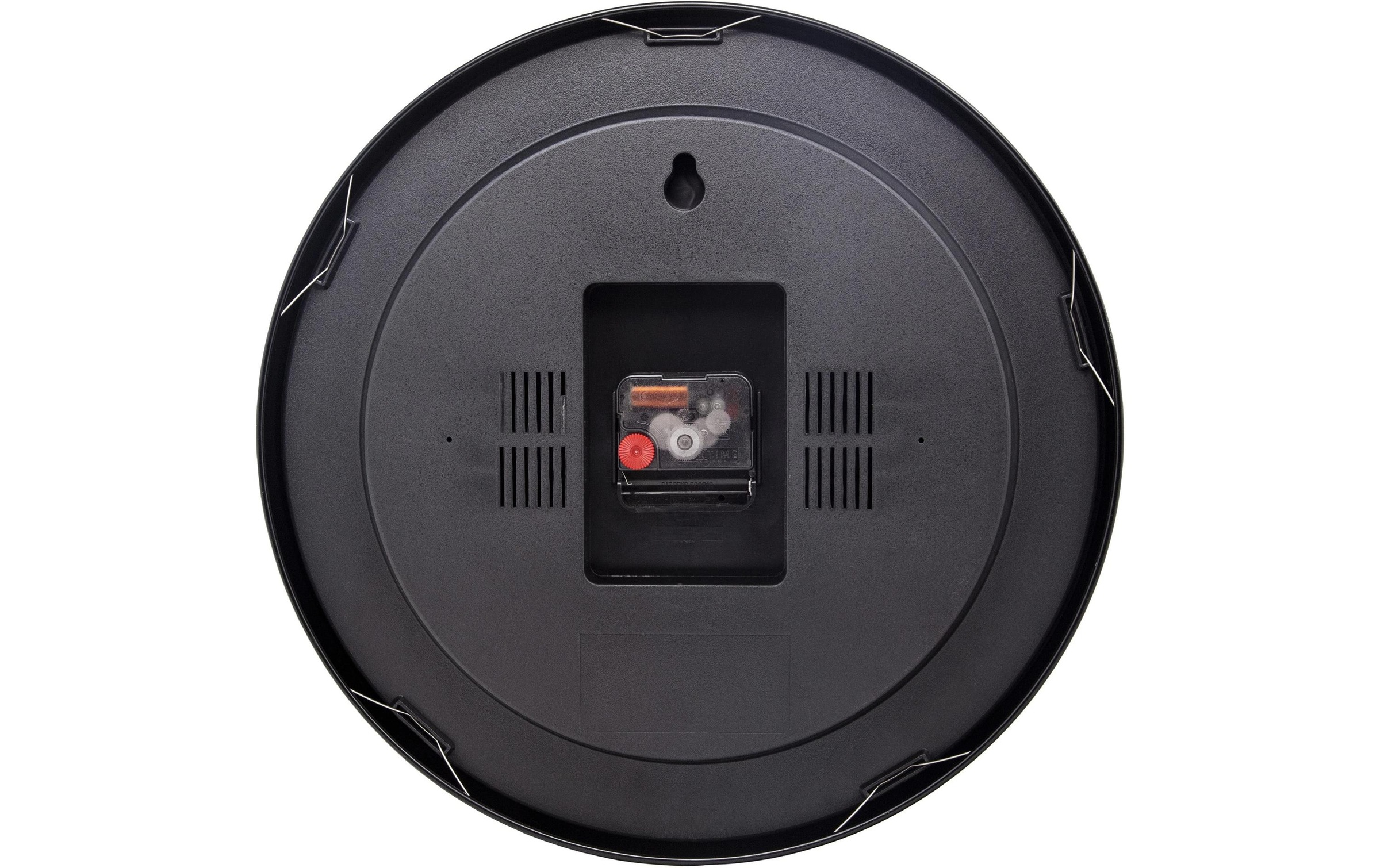 NEXTIME Horloge murale »Station Ø 35 cm, Schwarz«