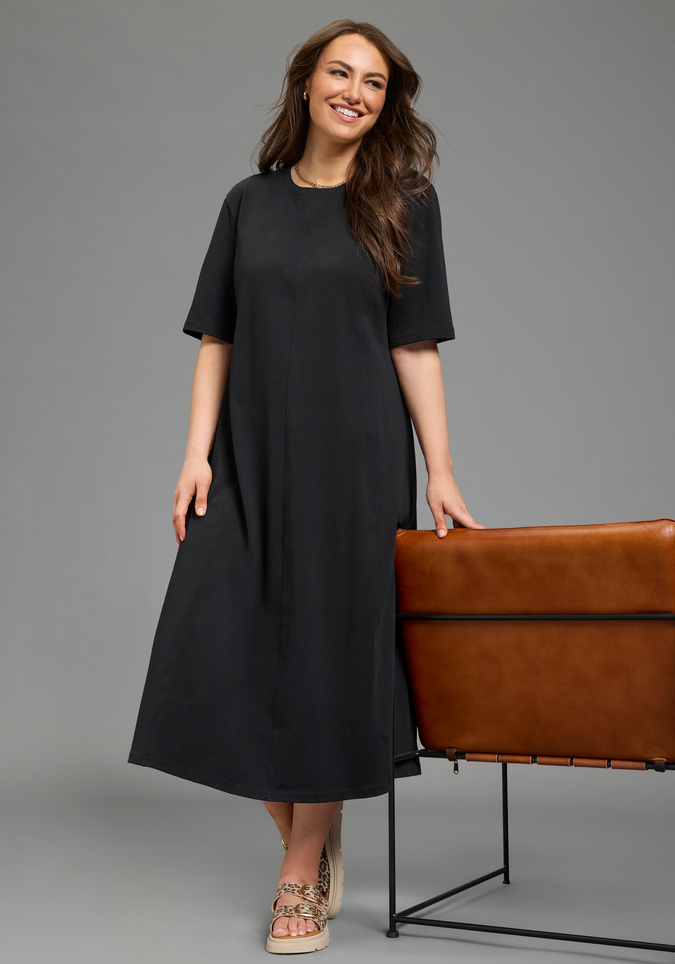 Laura Scott CURVE Maxikleid casual Stil, für entspannte Anlässe in A-Linie
