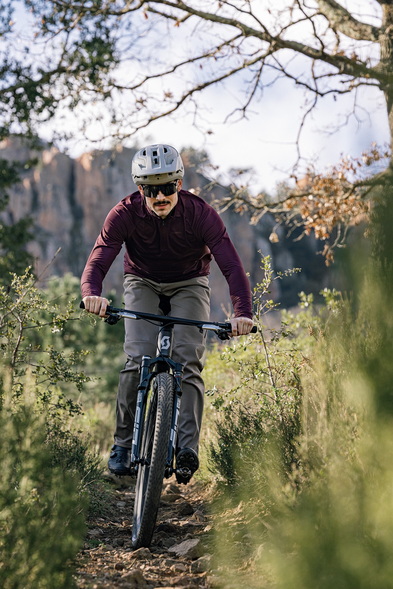 Gonso Pantalon de vélo »Trail Pants Softshell M«  Herren Softshell-Radhose, atmungsaktive MTB-Hose ohne Sitzpolster