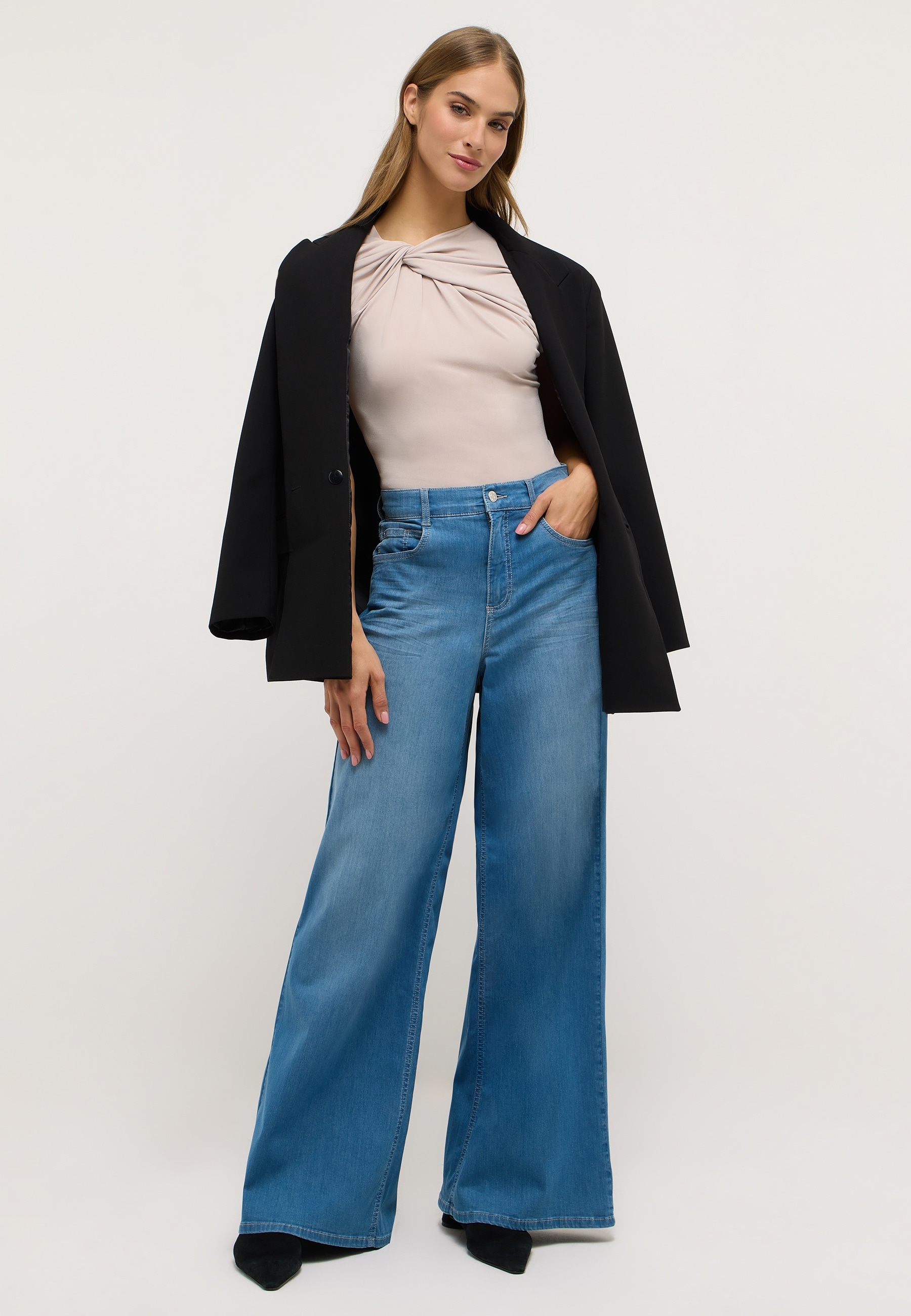 ANGELS 5-Pocket-Jeans »LIVA« mit weitem Bein