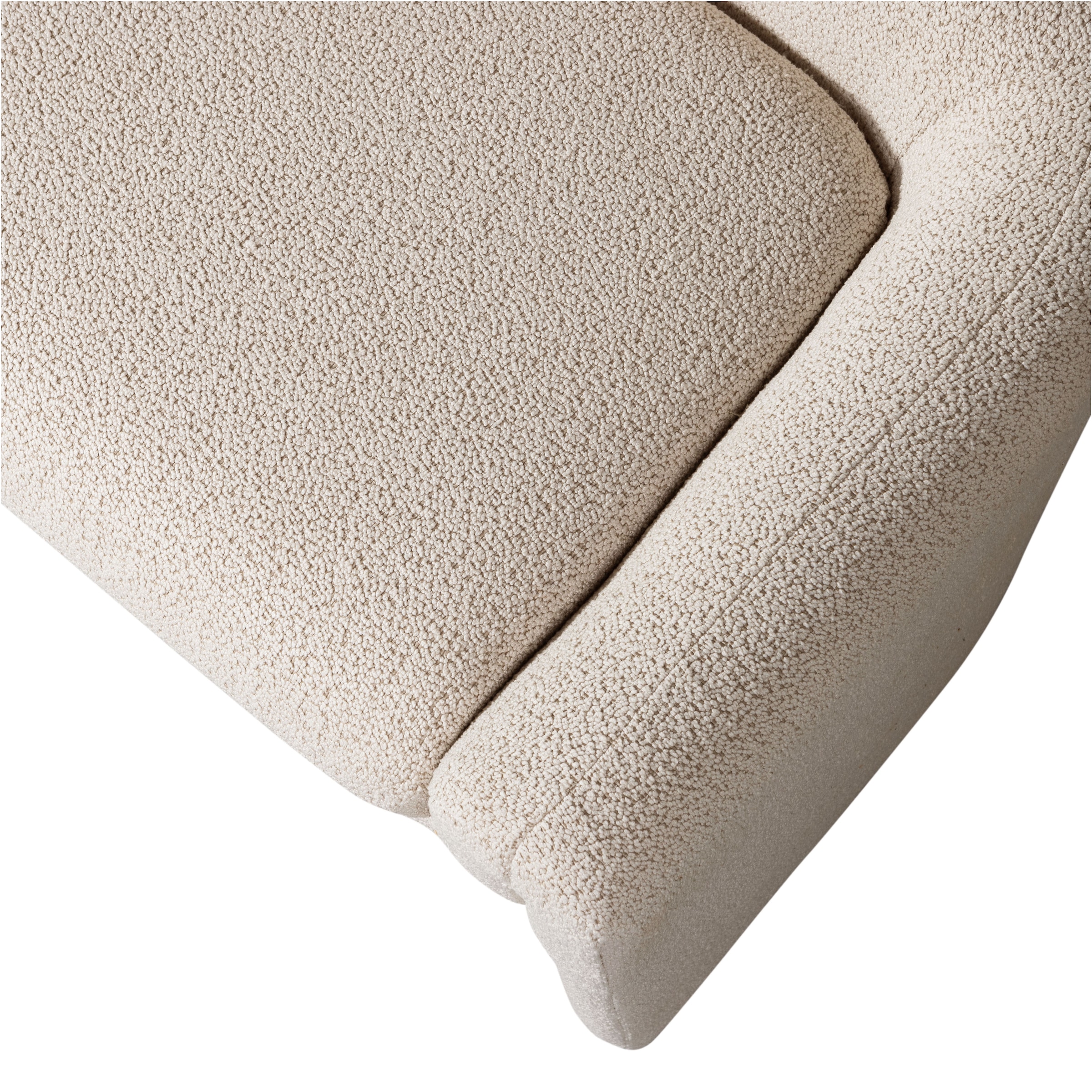 WOOOD Sitzbank »Zone grob gewebter Bezug mit subtiler Rückenlehne 160x52x60 cm« Tragkraft 100 kg, Standfüsse 27 cm hoch, Maximale Verschleissfestigkeit