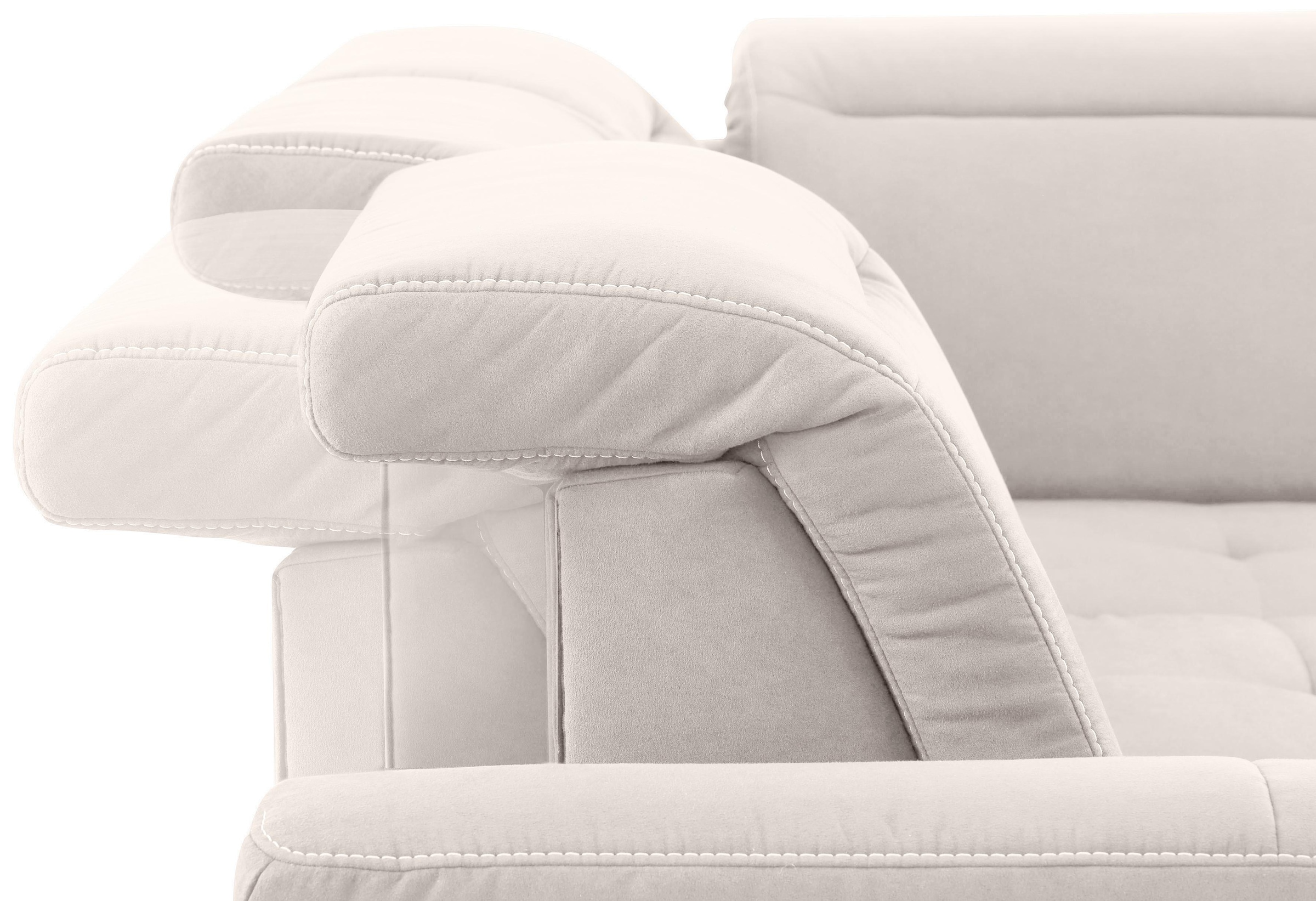 Home affaire Canapé d'angle »Solvei L-Form« wahlweise auch mit Kopfteilverstellung und Bettfunktion, Federkern