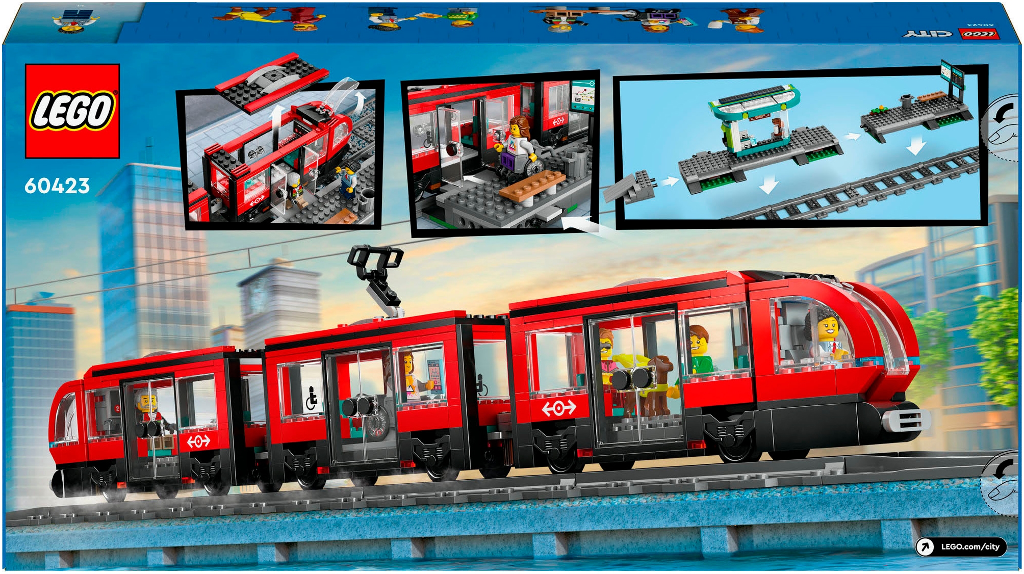 LEGO® Pions de construction »Strassenbahn mit Haltestelle (60423), LEGO LEGO City« Made in Europe