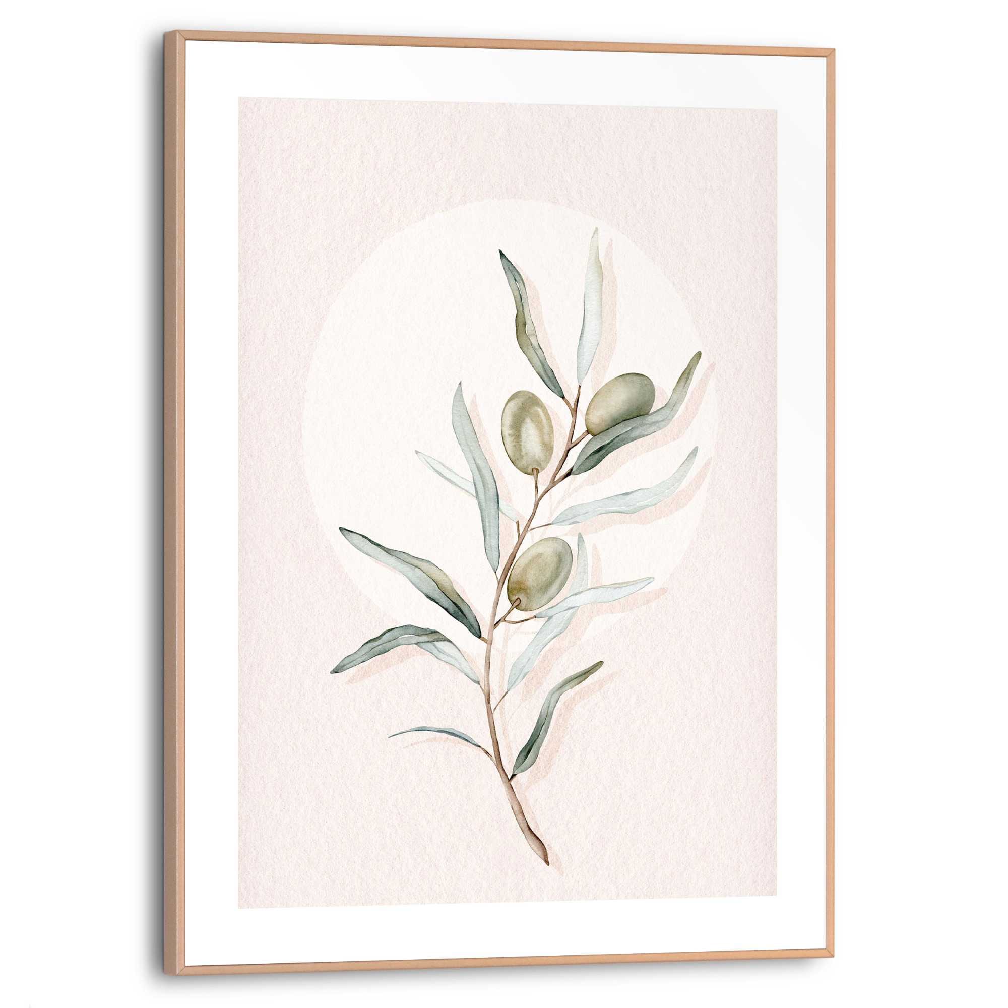 Reinders! Tableau avec cadre »Circle Olives«