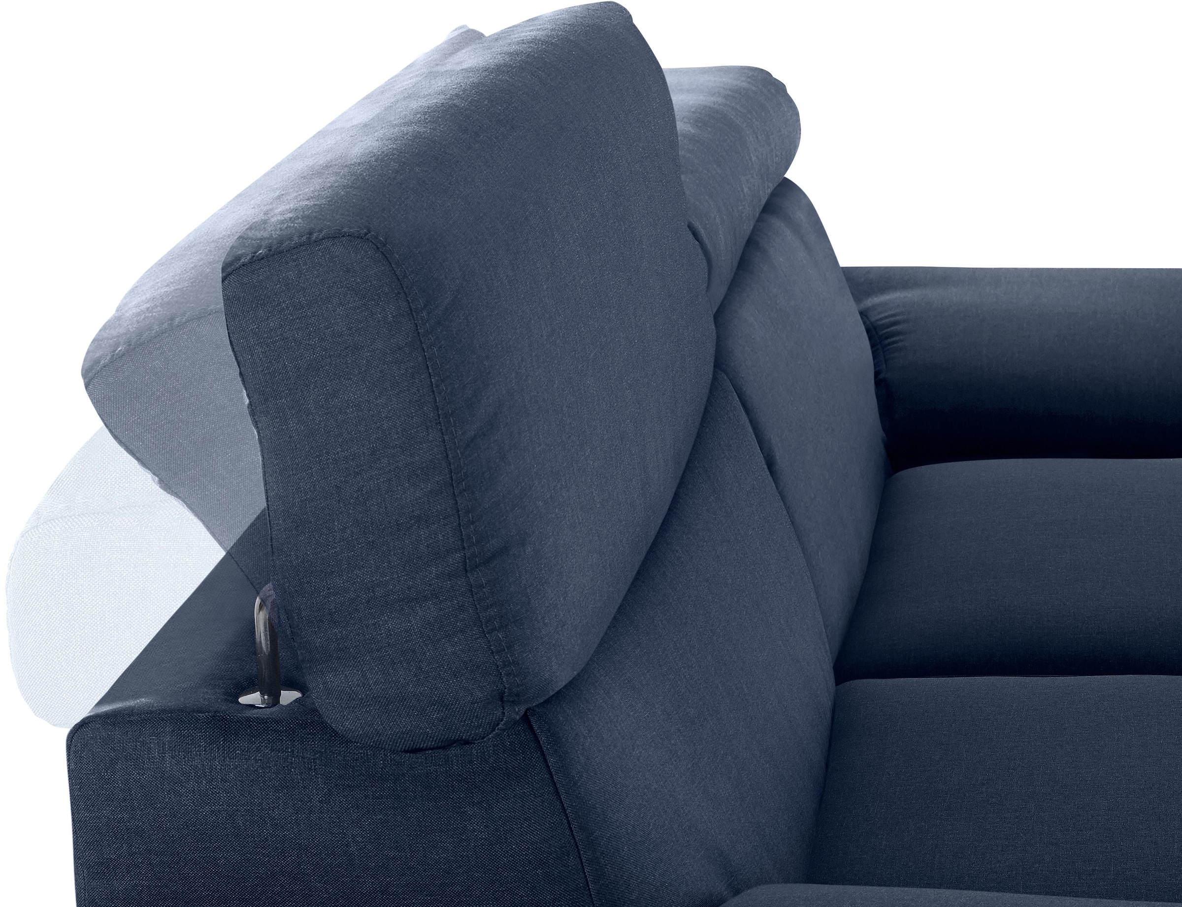 DOMO collection 2,5-places »Mira inklusive Kopfteilverstellung für mehr Wohlfühlkomfort« elegant und modern, komfortabel, frei im Raum stellbar