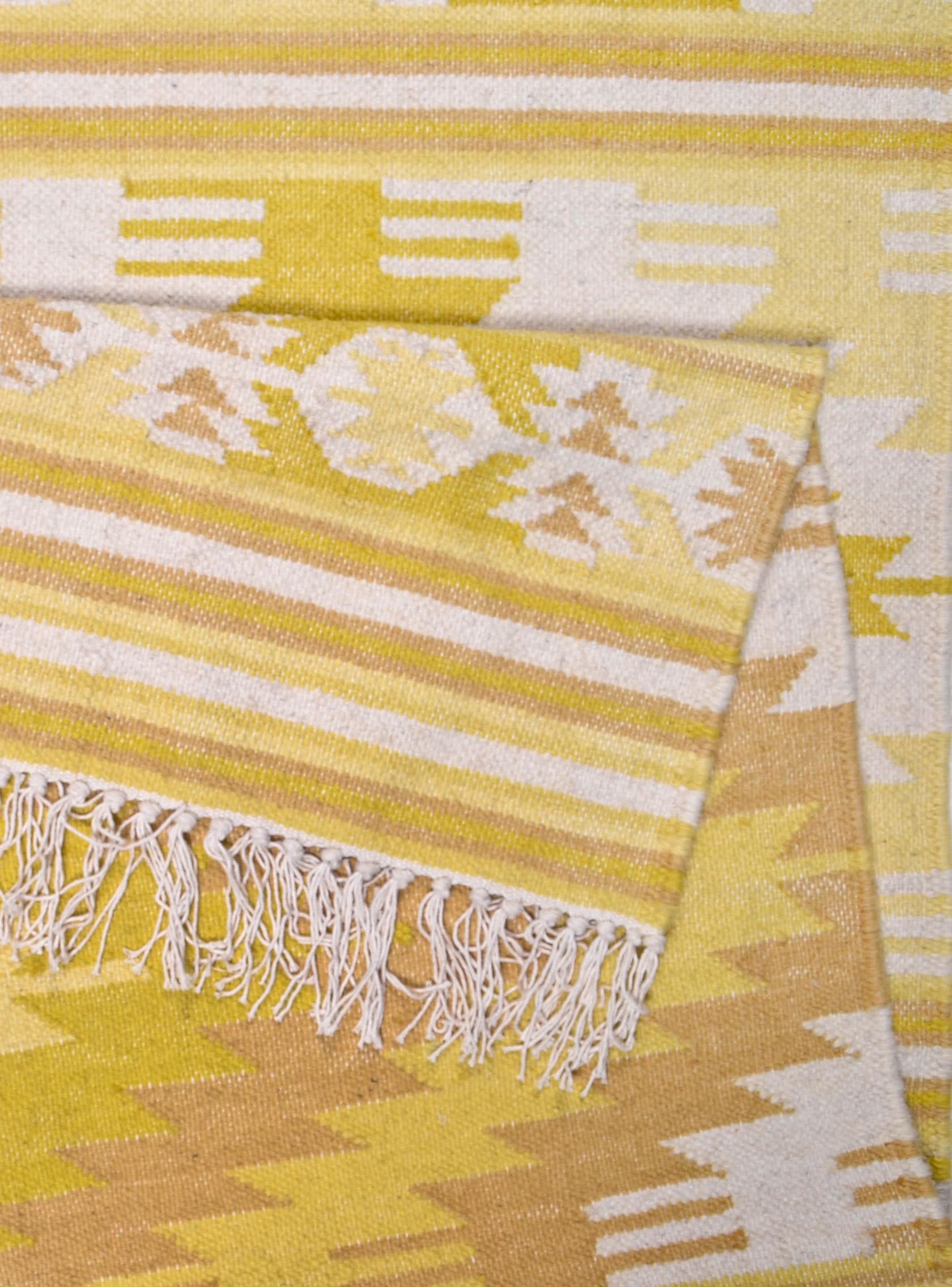 TOM TAILOR HOME Tapis en laine »Kelim Colors I« Rectangulaire 5 mm Höhe reine Wolle, robust und strapazierfähig, mit Fransen, Boho-Style