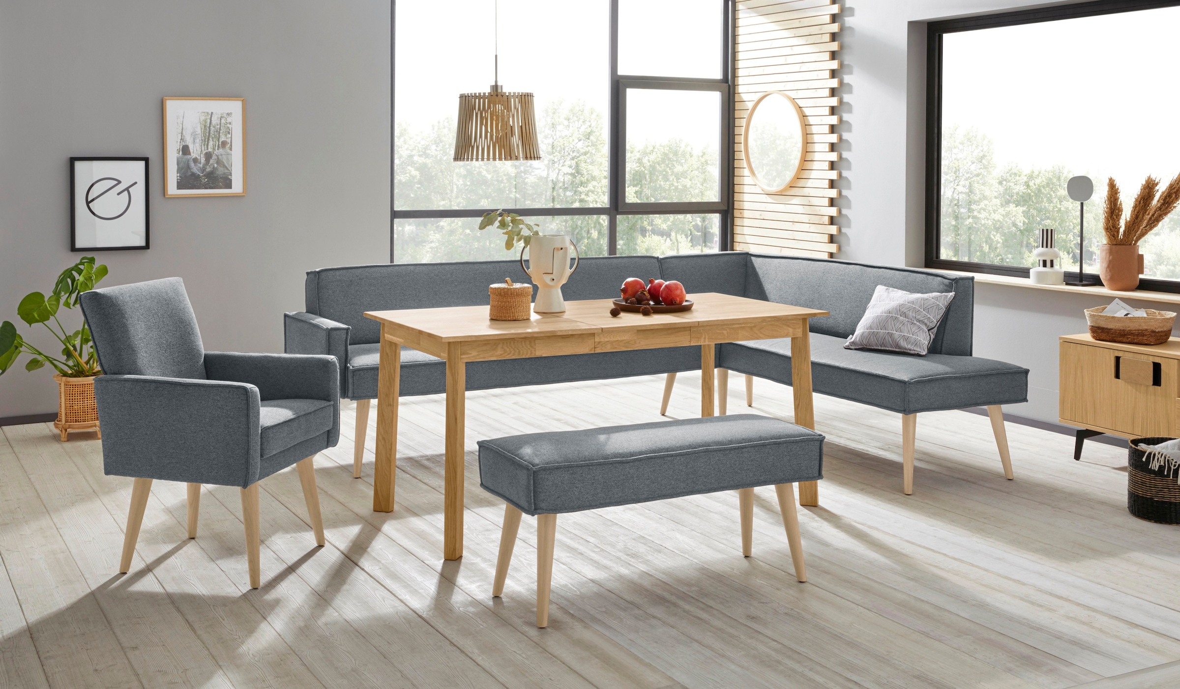 exxpo - sofa fashion Eckbank »Lungo« Frei im Raum stellbar