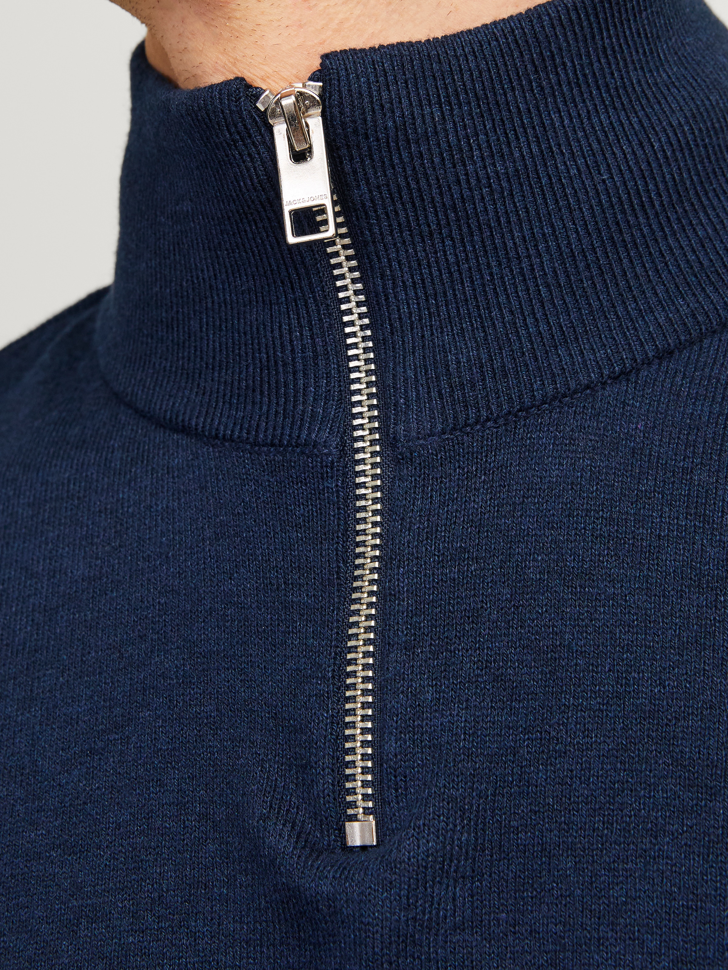 Jack &amp; Jones Strickpullover »EMIL KNIT HALF ZIP« mit kurzem Reissverschluss im Troyer-Look