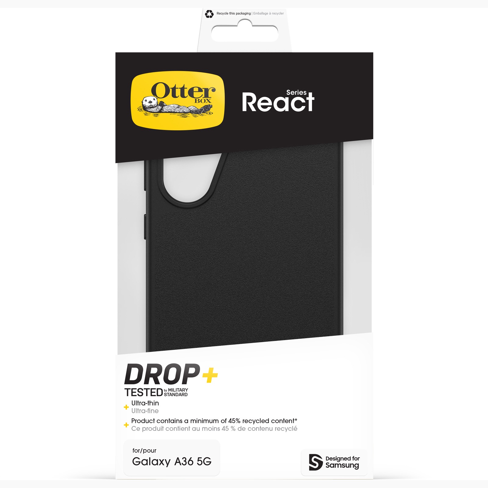Otterbox Handyhülle »React Series für Samsung Galaxy A36« Samsung Galaxy A36 5G Backcover, Schutzhülle, Handyschutzhülle, Case, Schutzcase, stossfest