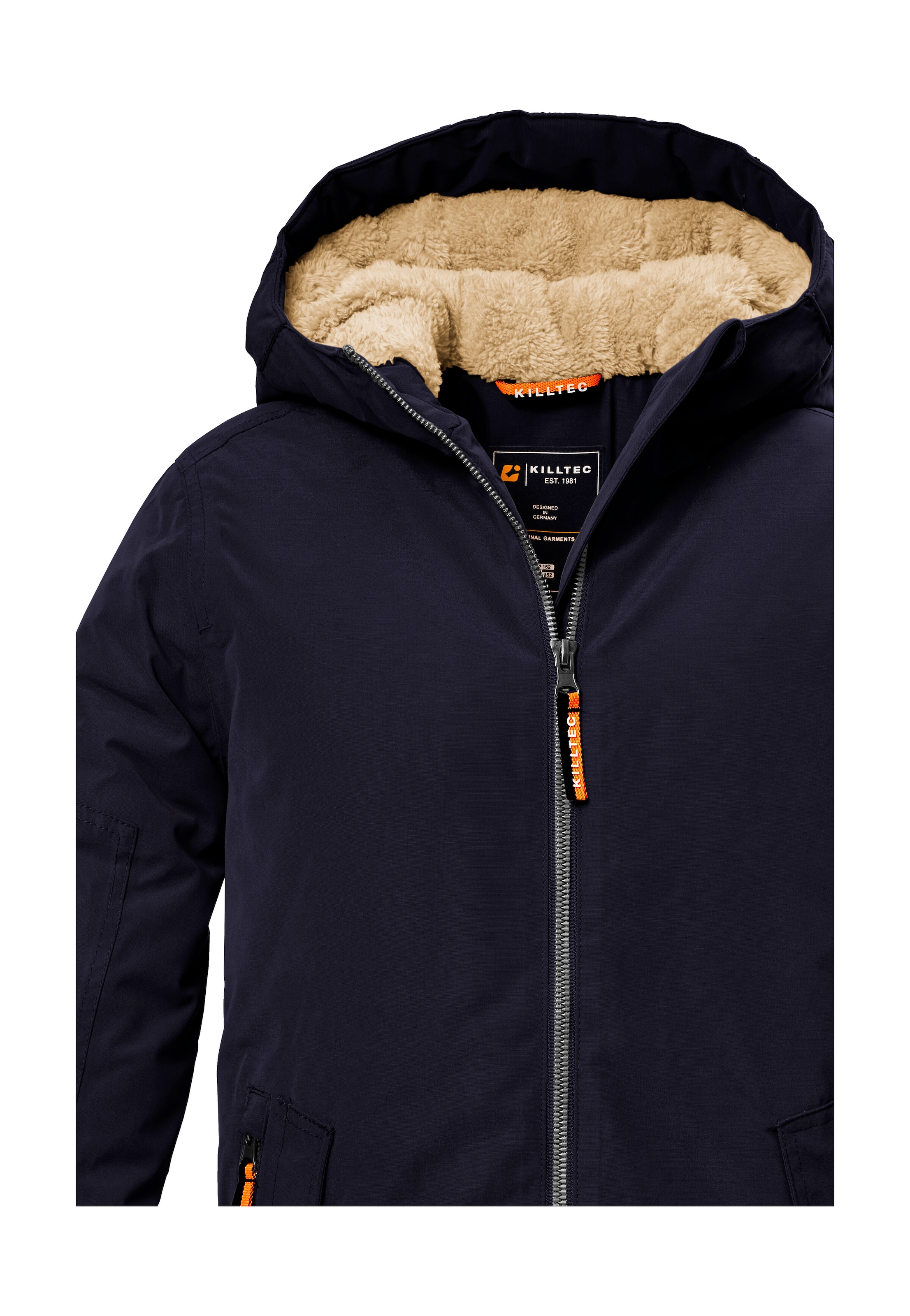 Killtec Veste fonctionnelle »KOW 377 BYS JCKT« Wasserdichte Funktionsjacke mit Kapuze, warmem Futter und Kinnschutz