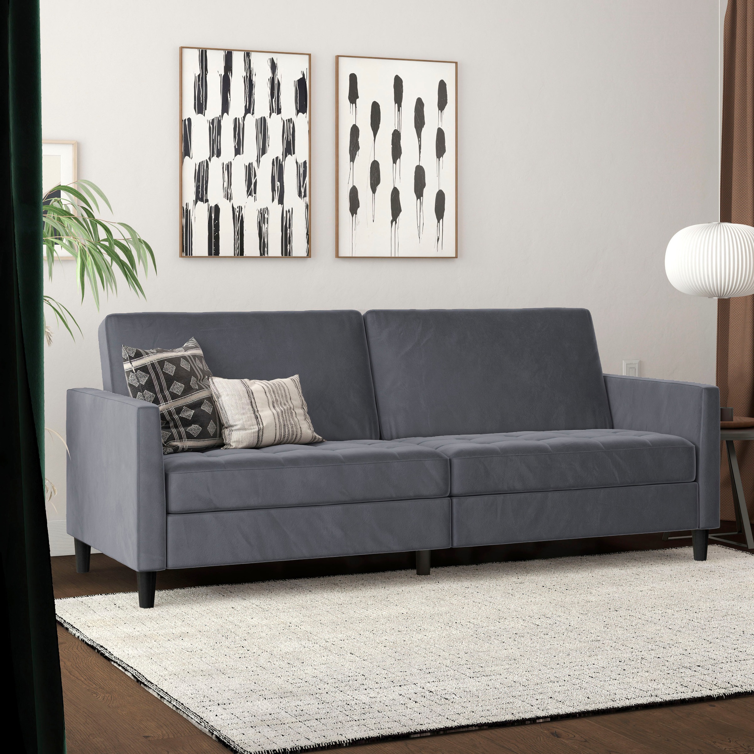 Dorel Home 3-places »Presley« Sofa mit Bett-Funktion und verstellbarer Rückenlehne