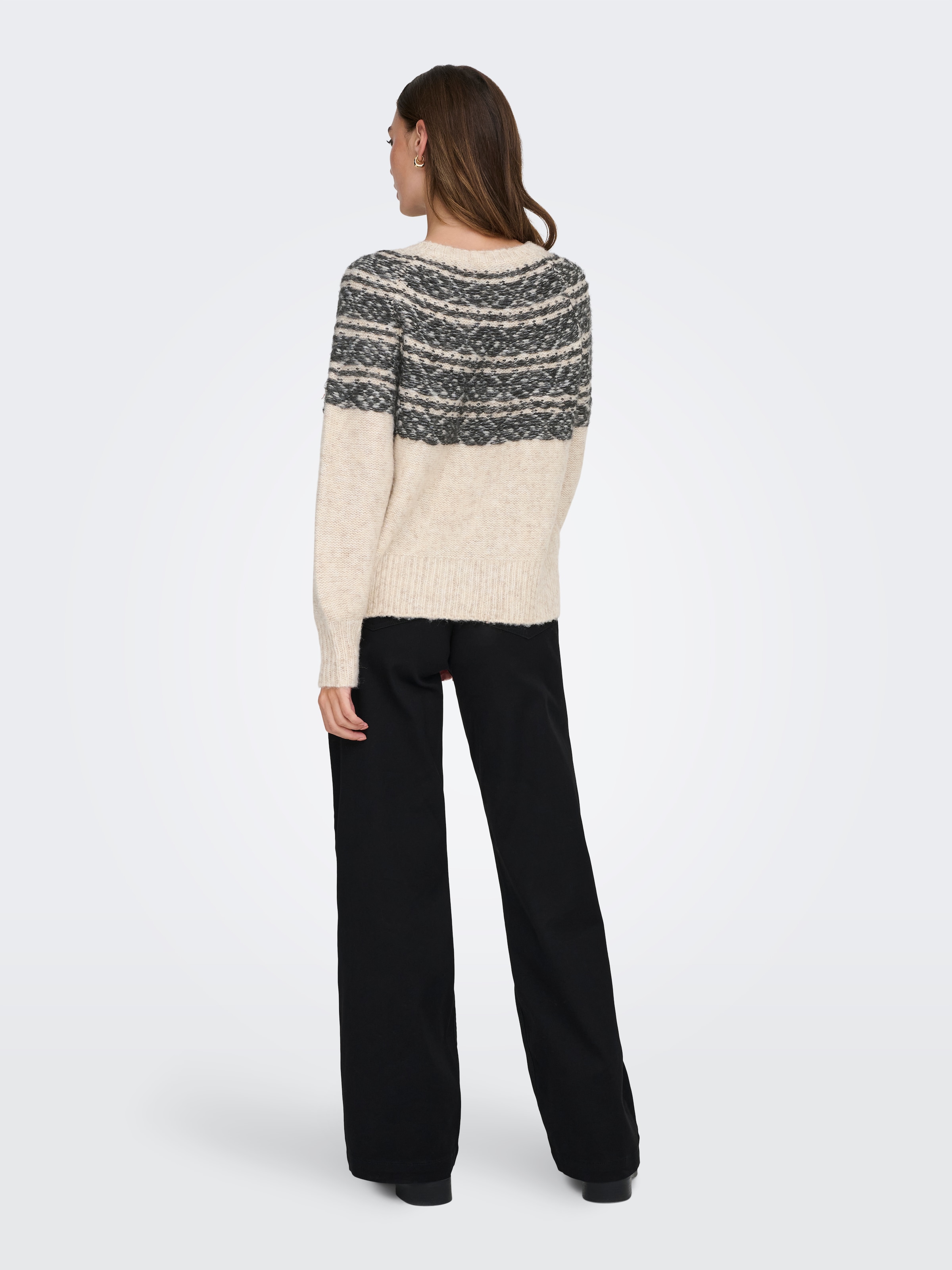 ONLY Strickpullover »ONLSIDONA LIFE LS JQ O-NECK KNT«