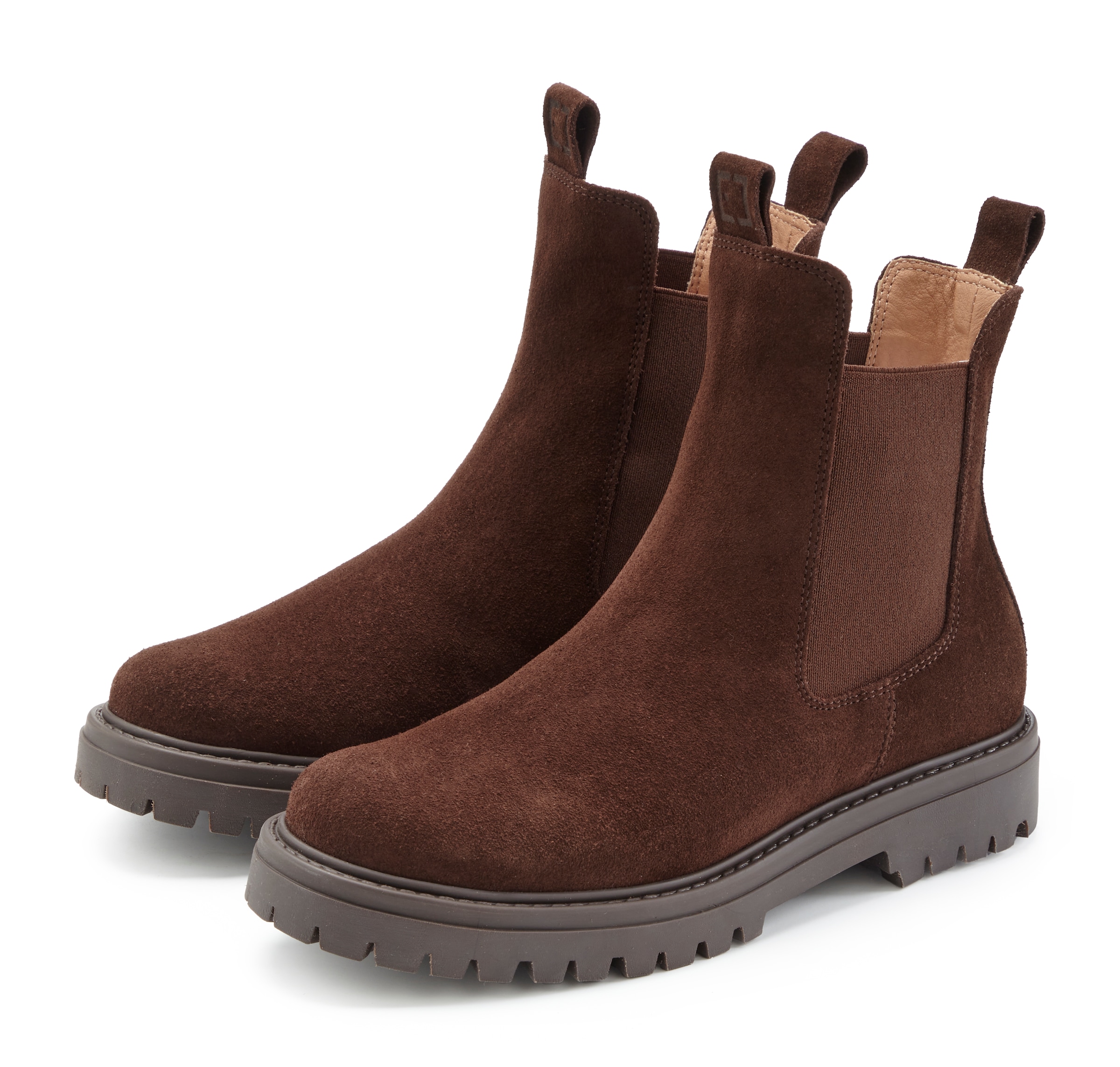 Elbsand Bottines »Schlupfstiefel, Bikerboots, Sommerstiefelette, Lederstiefelette«  Bottines Chelsea en cuir souple avec inserts stretch