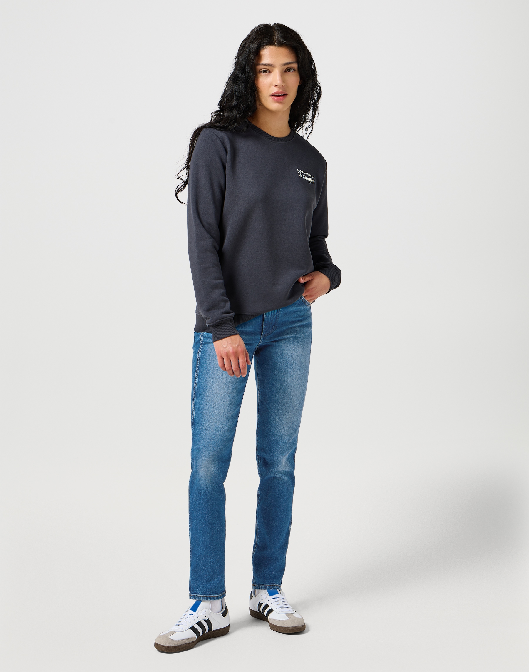 Wrangler Jeans à 5 poches avec coutures contrastées