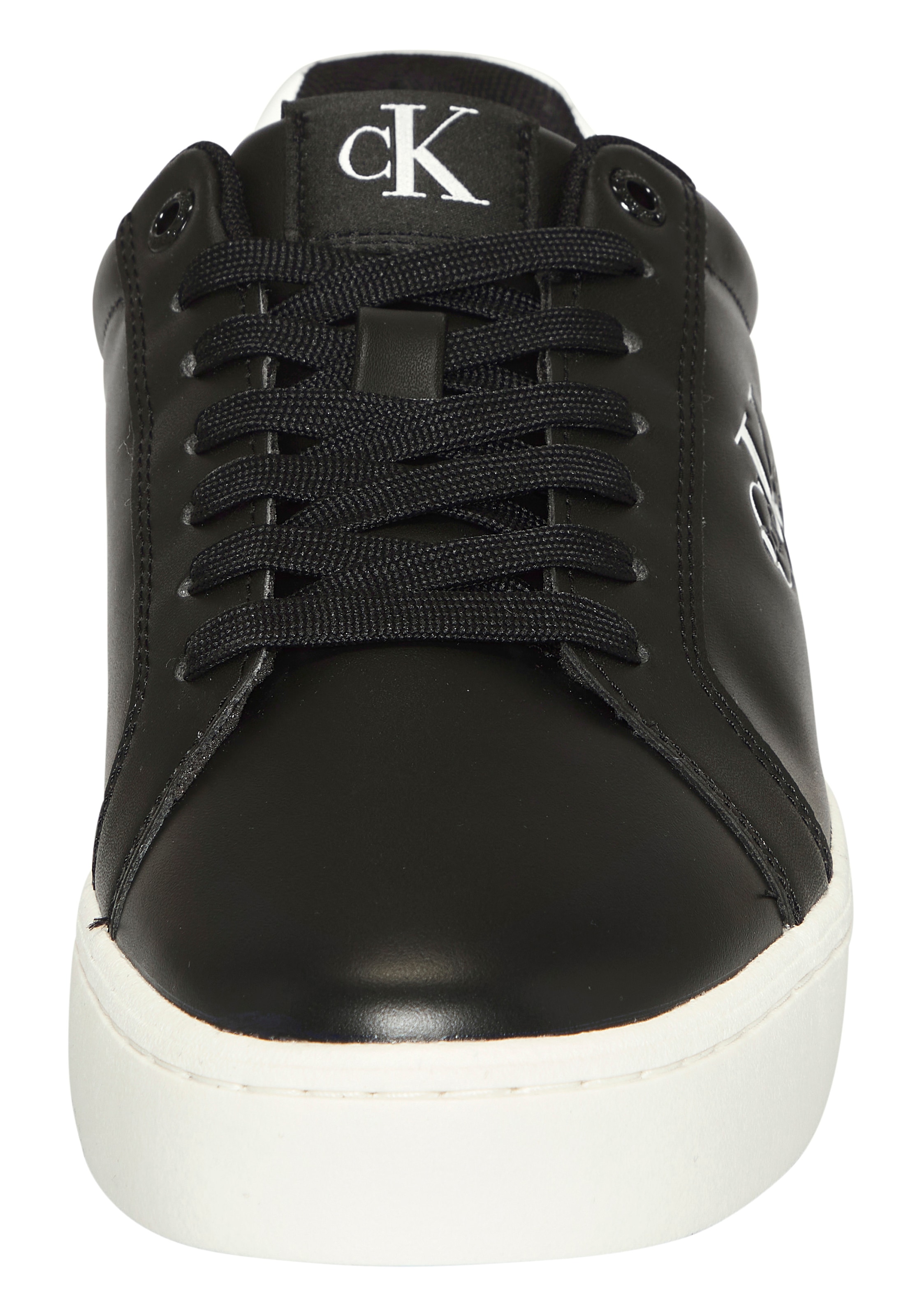 Calvin Klein Jeans Sneakers »CLASSIC CUPSOLE MONO LTH«  baskets de loisirs, chaussures basses, à lacets au style classique