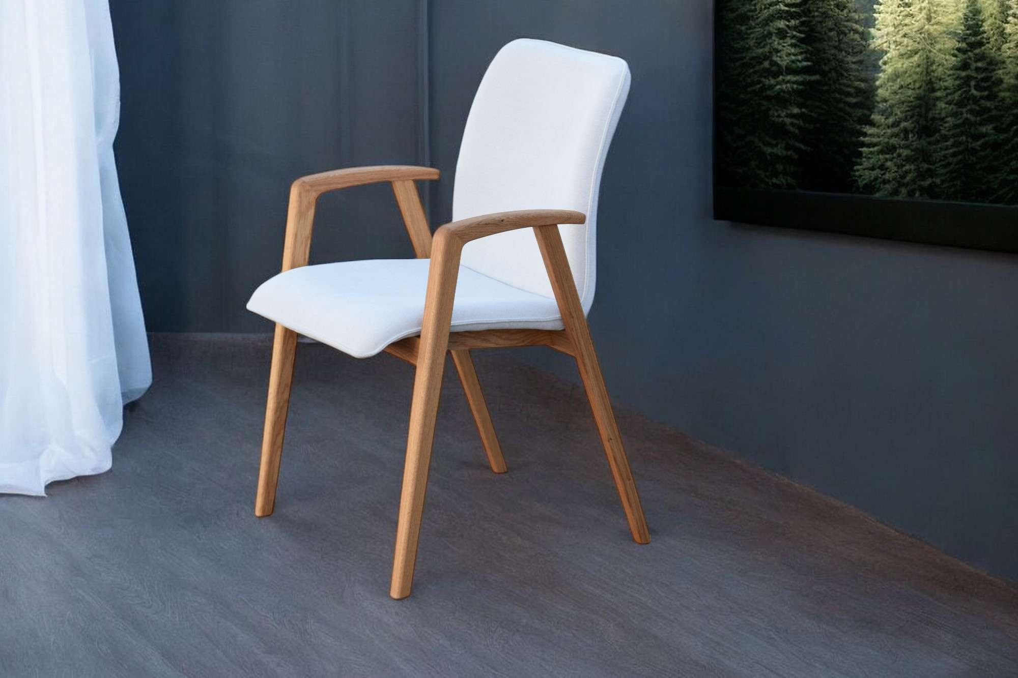 GOODproduct »Loreen Esszimmerstuhl, Polsterstuhl, Designstuhl« (Set) 2 Stk.mit Massivgestell, hochwertig gearbeitet, Armlehnen, stilvoll, bequem