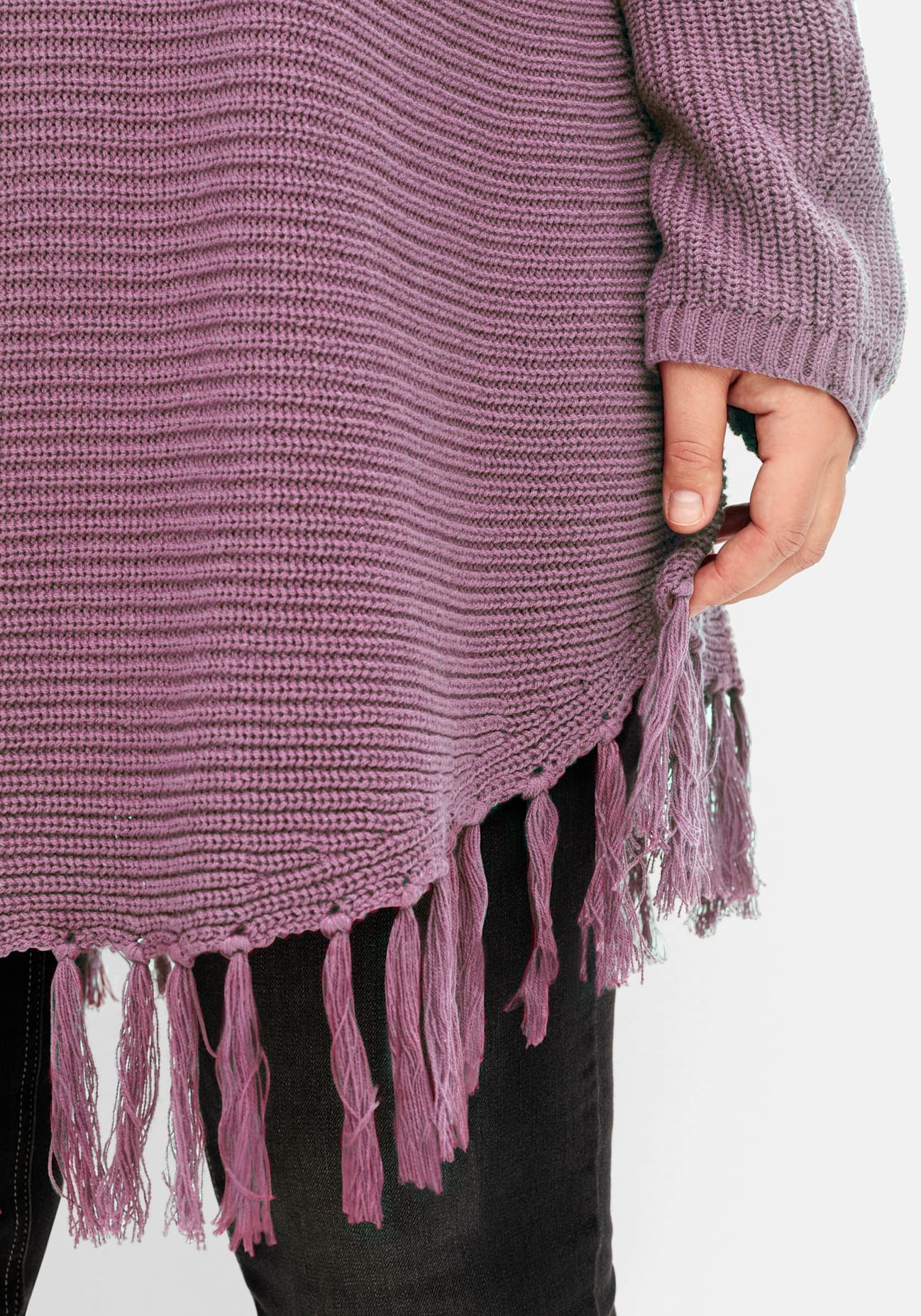 Sheego Poncho en tricot »Strickpullover«