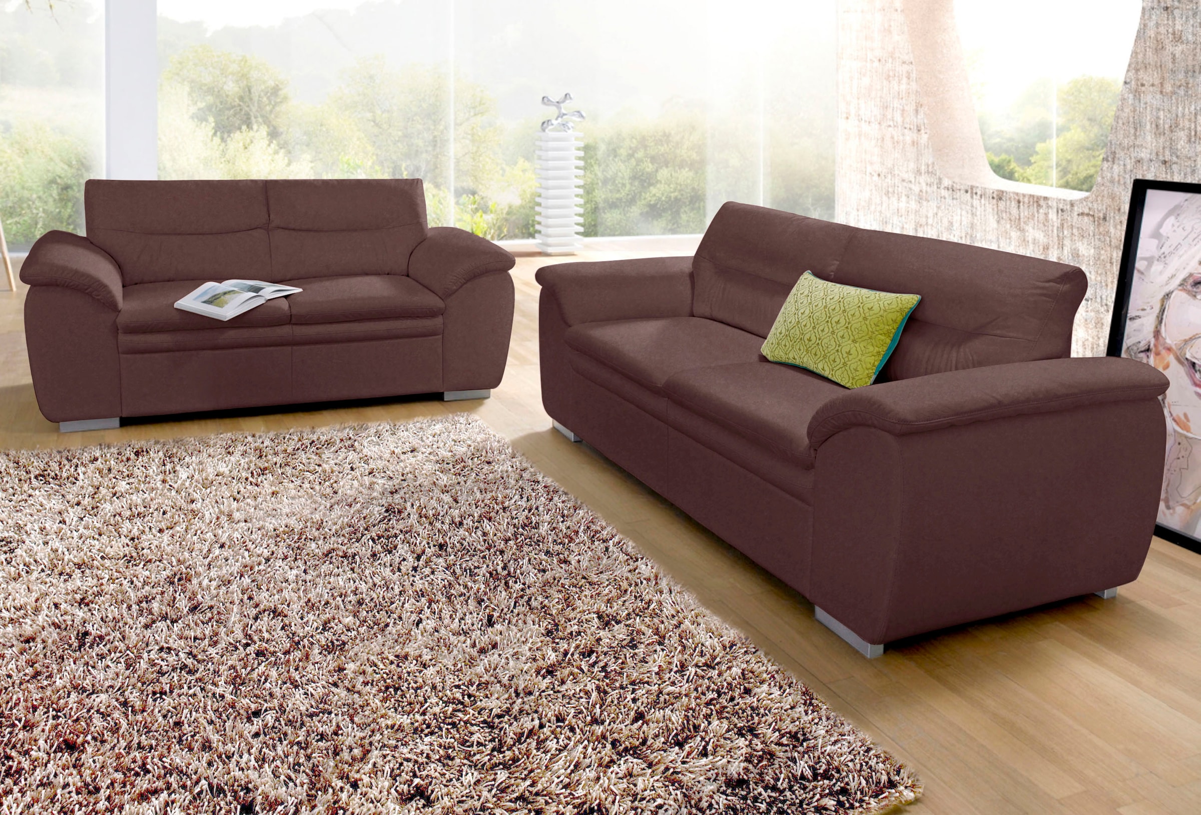 COTTA Ensemble rembourré »Leandra« Set bestehend aus: 2-Sitzer & 2,5-Sitzer