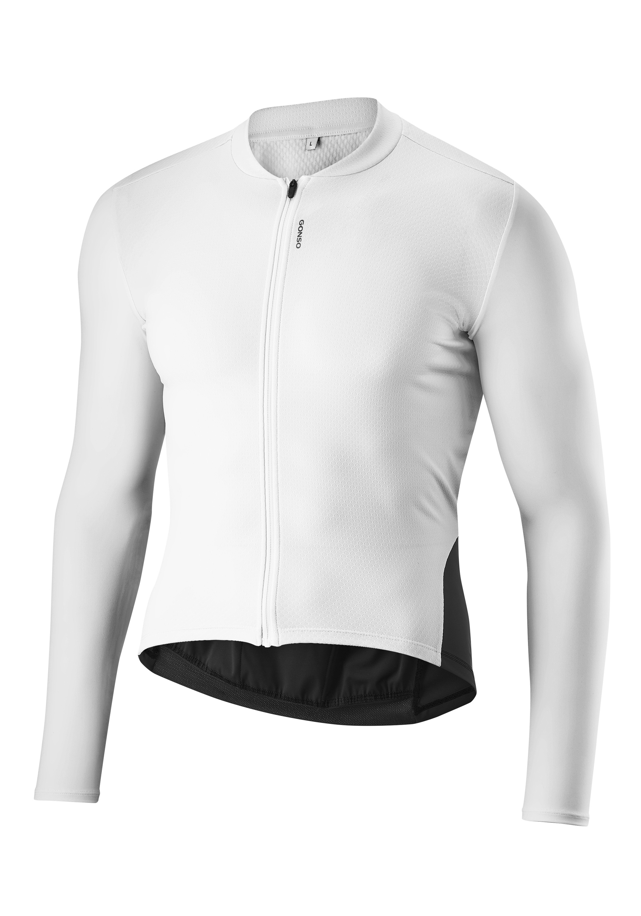 Gonso Maillot de cyclisme »SITIVO Jersey Longsleeve M« Maillot vélo homme manches longues, maillot zippé intégral avec poche arrière