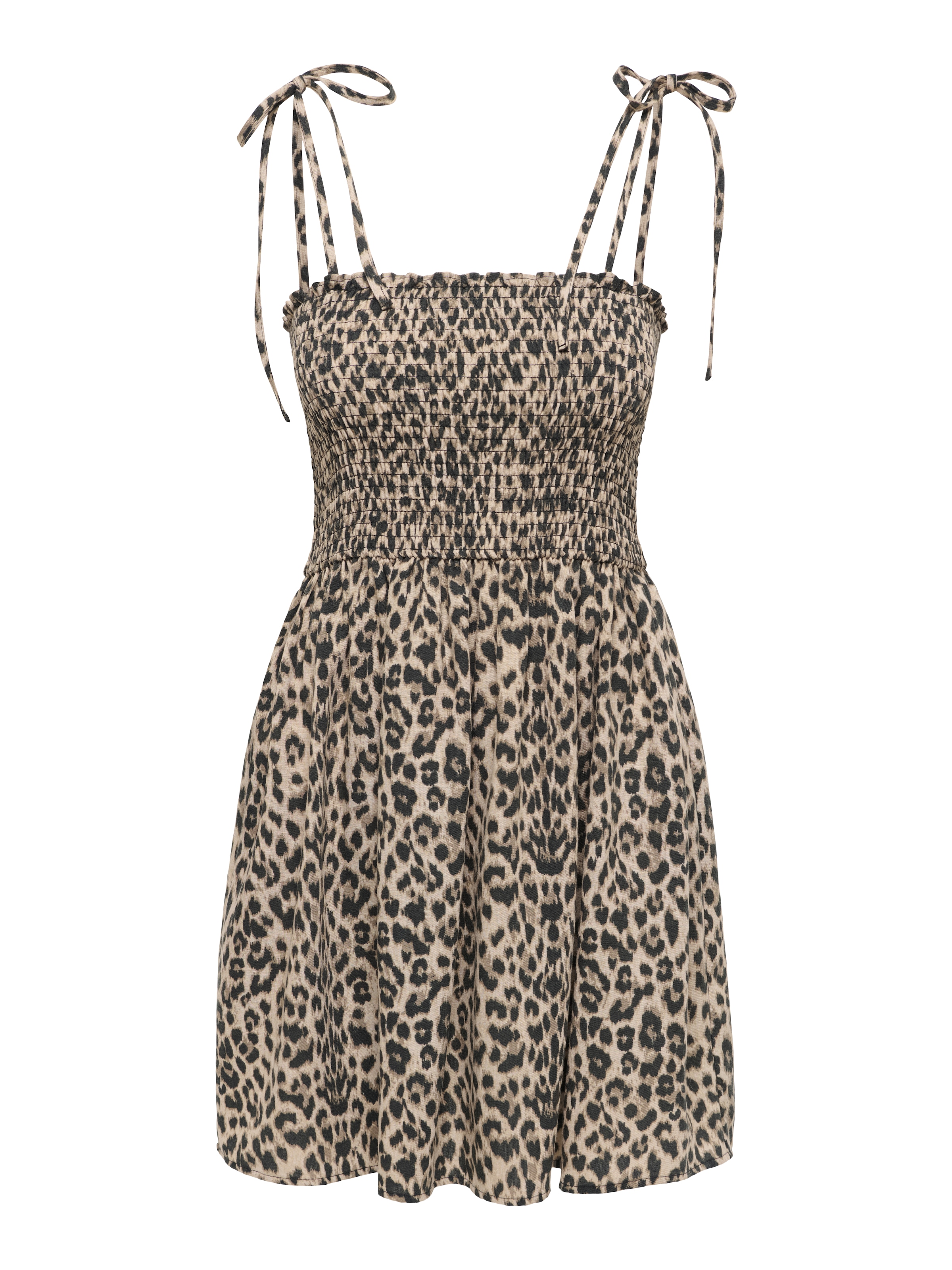 ONLY Robe d'été »ONLEMMIA SMOCK DRESS PNT« mélange de matériaux, stretch