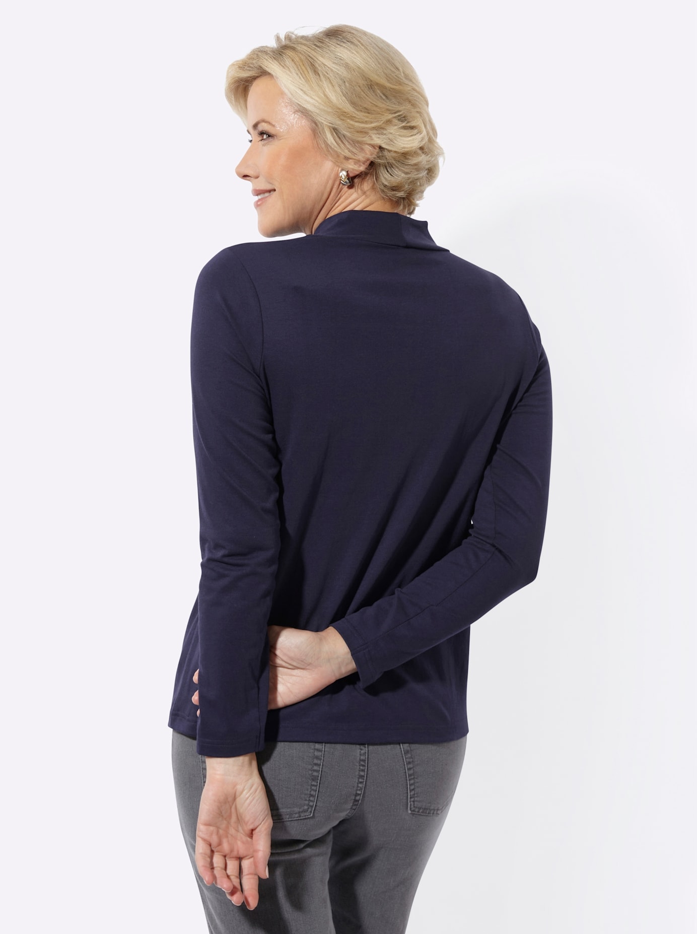 Classic Basics T-shirt à col montant »Rundhals-Shirt« 1