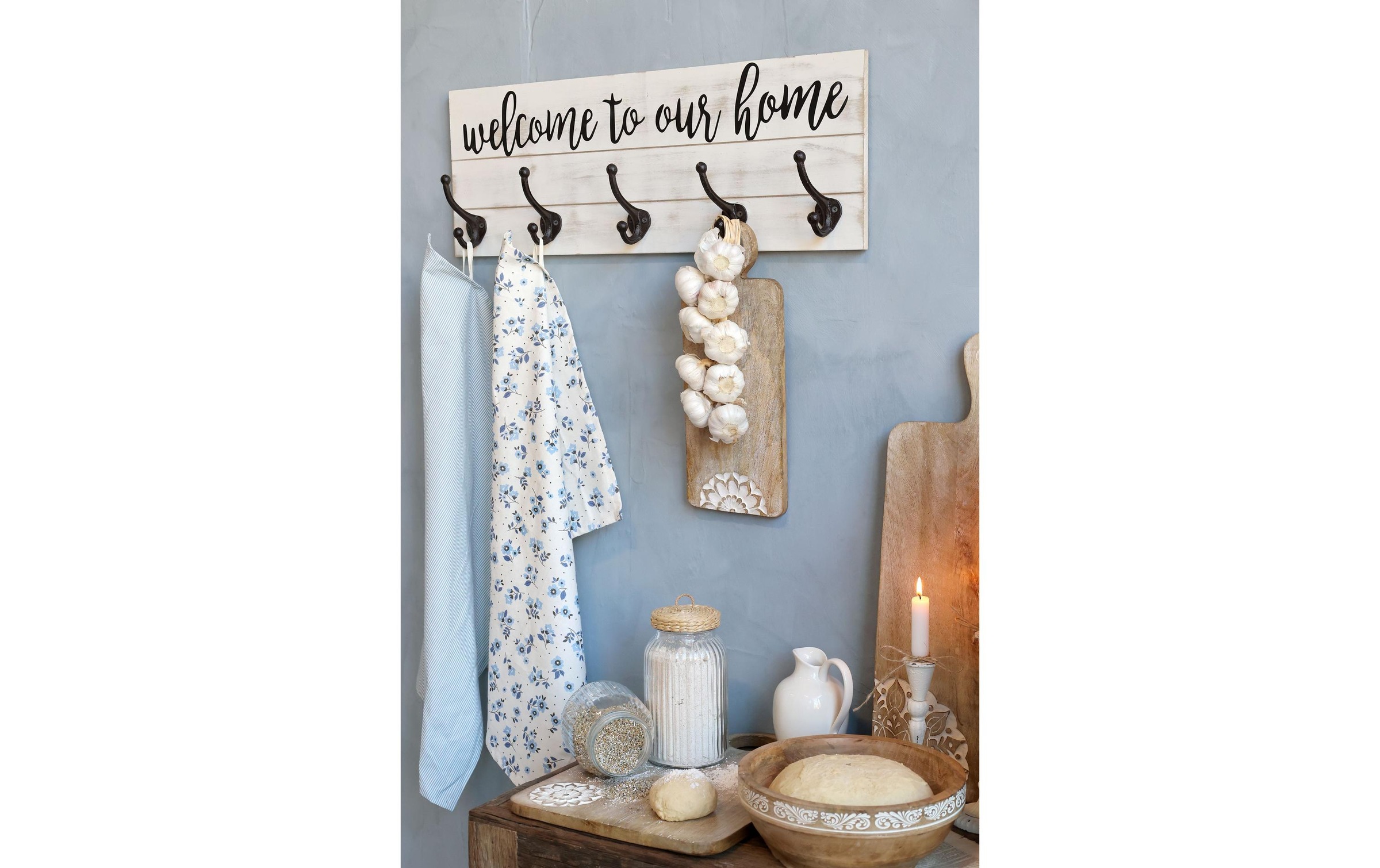   Wandhaken »Chic Antique welcome to our home«