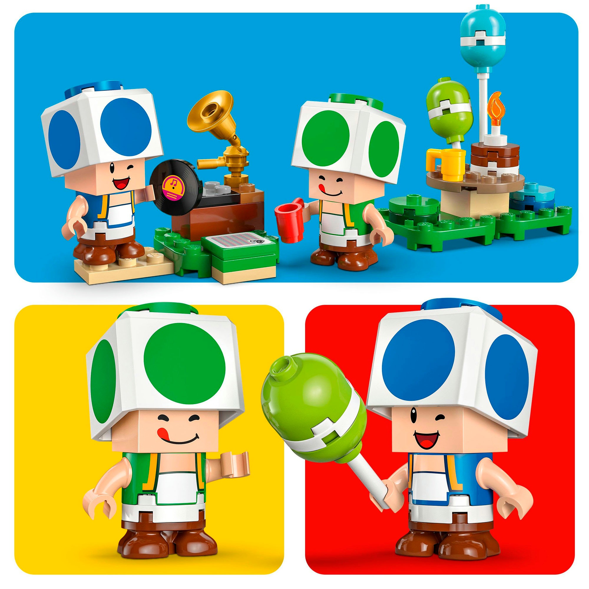 LEGO® Konstruktionsspielsteine »Party beim Toad-Haus (72041), LEGO Super Mario« Made in Europe