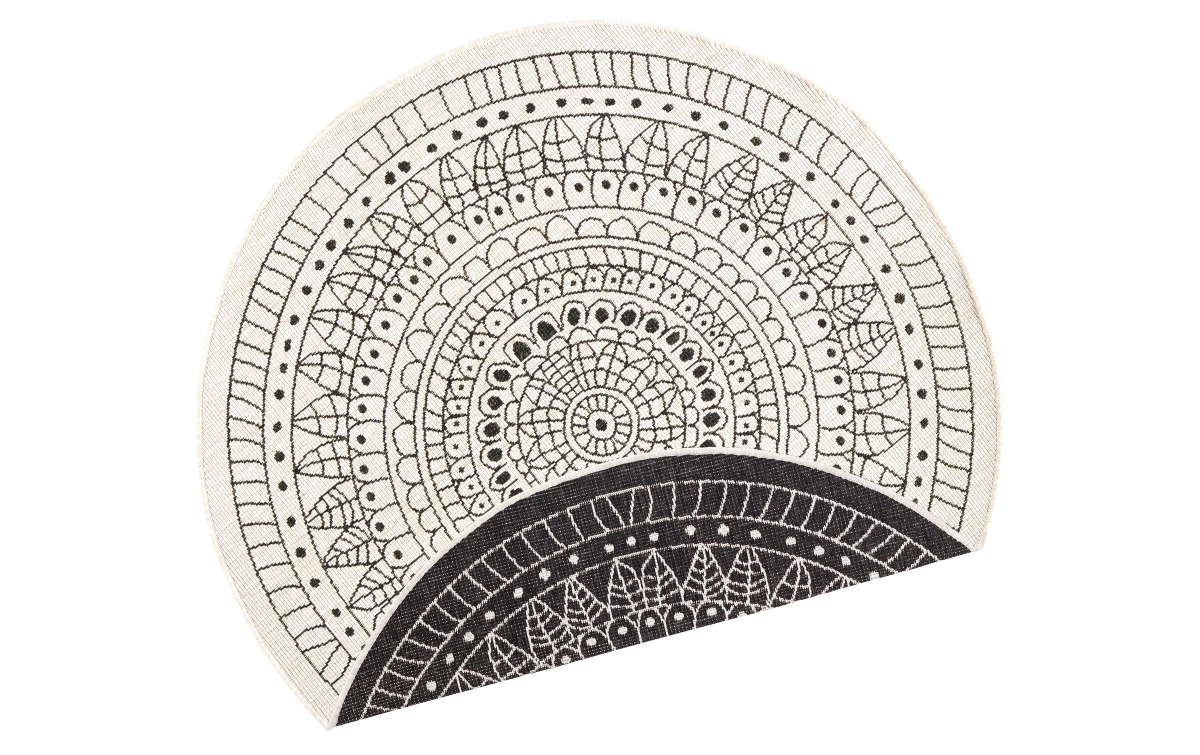 HANSE Home Tapis »Porto Wendeteppich« Rond 5 mm Höhe intérieur & extérieur, résistant aux intempéries, balcon, jardin, salon, étanche
