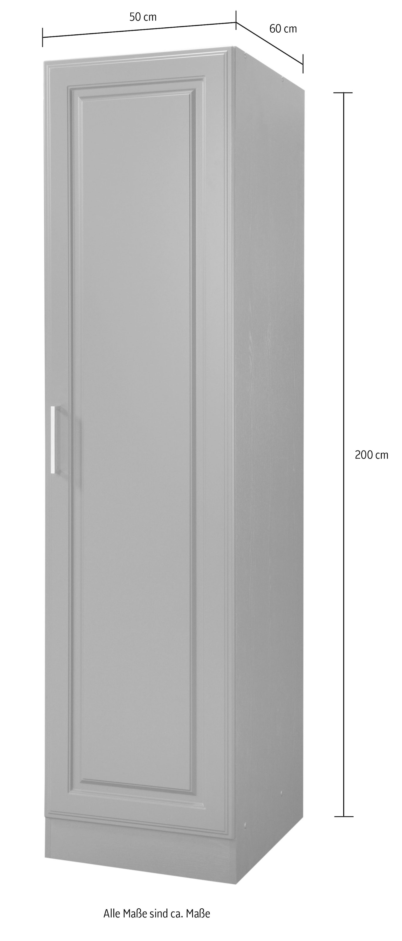 KOCHSTATION Armoire à provisions »KS-Stockholm« largeur 50 cm, avec 8 étagères
