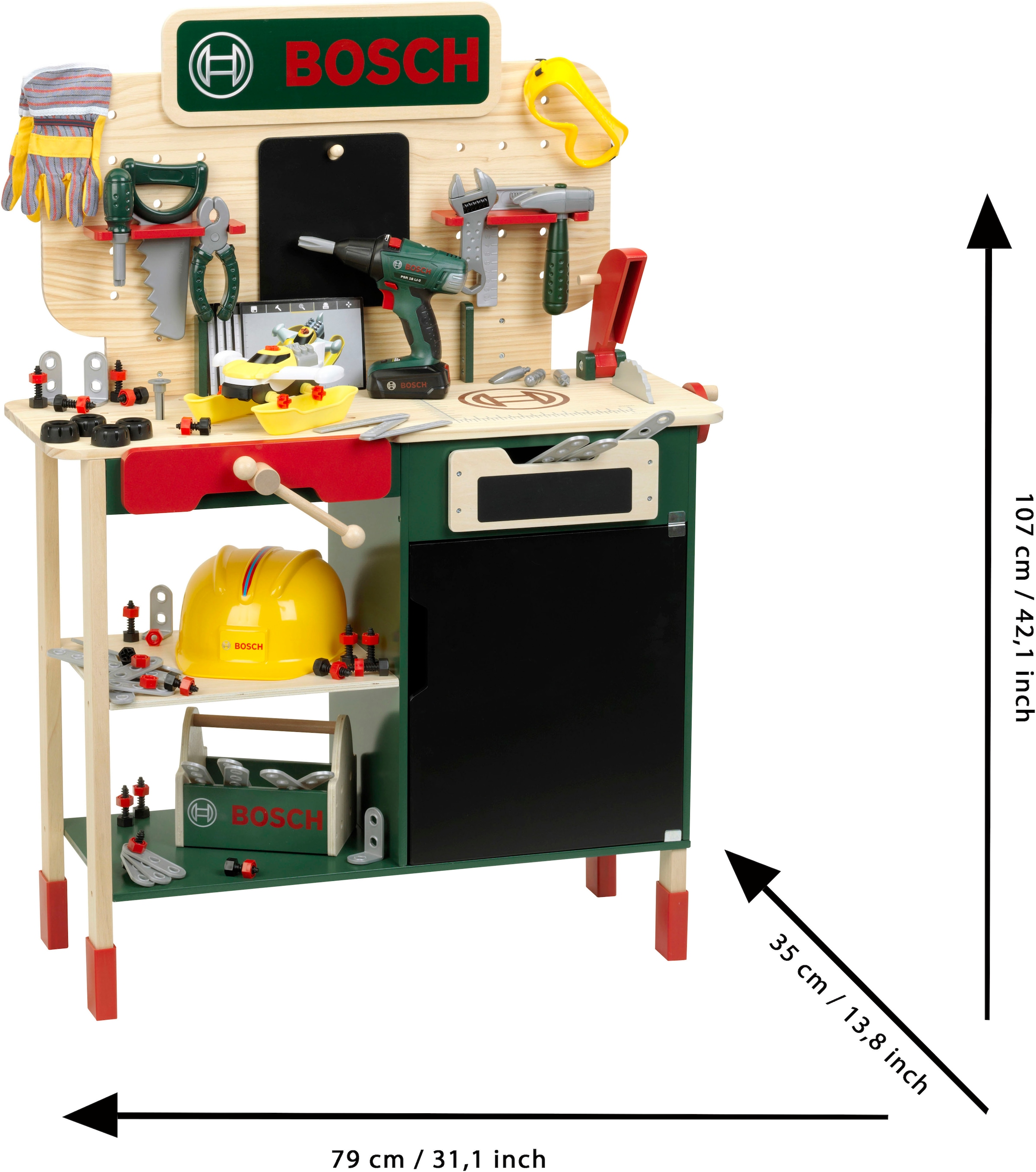 Klein Établi de jeu »BOSCH Holzwerkbank« mit Sound