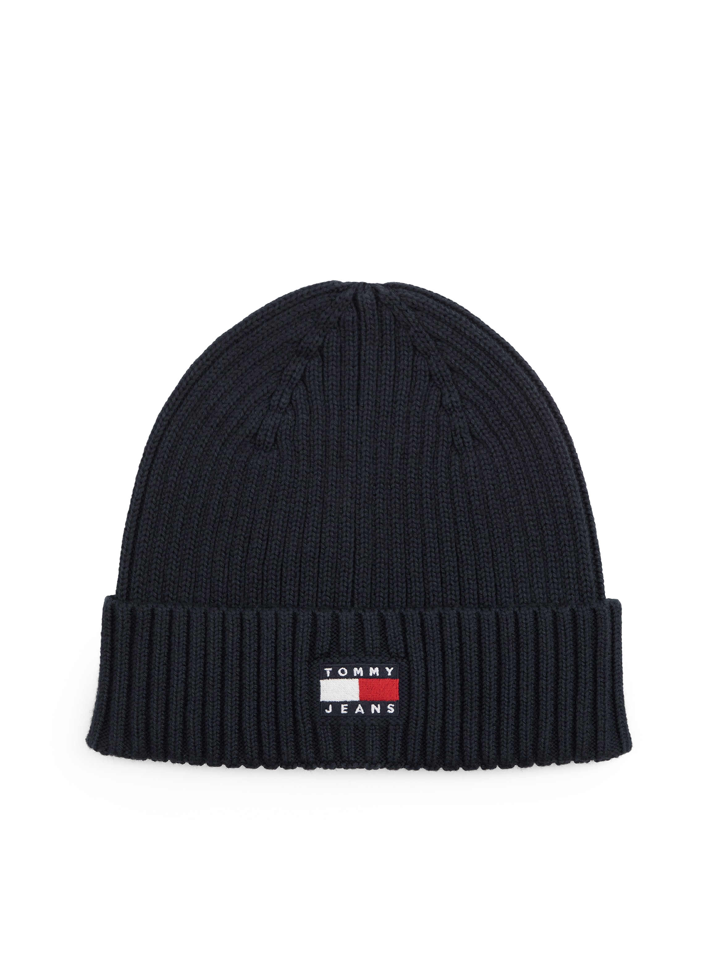 Tommy Jeans Bonnet »TJM HERITAGE CORE« maille côtelée, revers, coupe normale