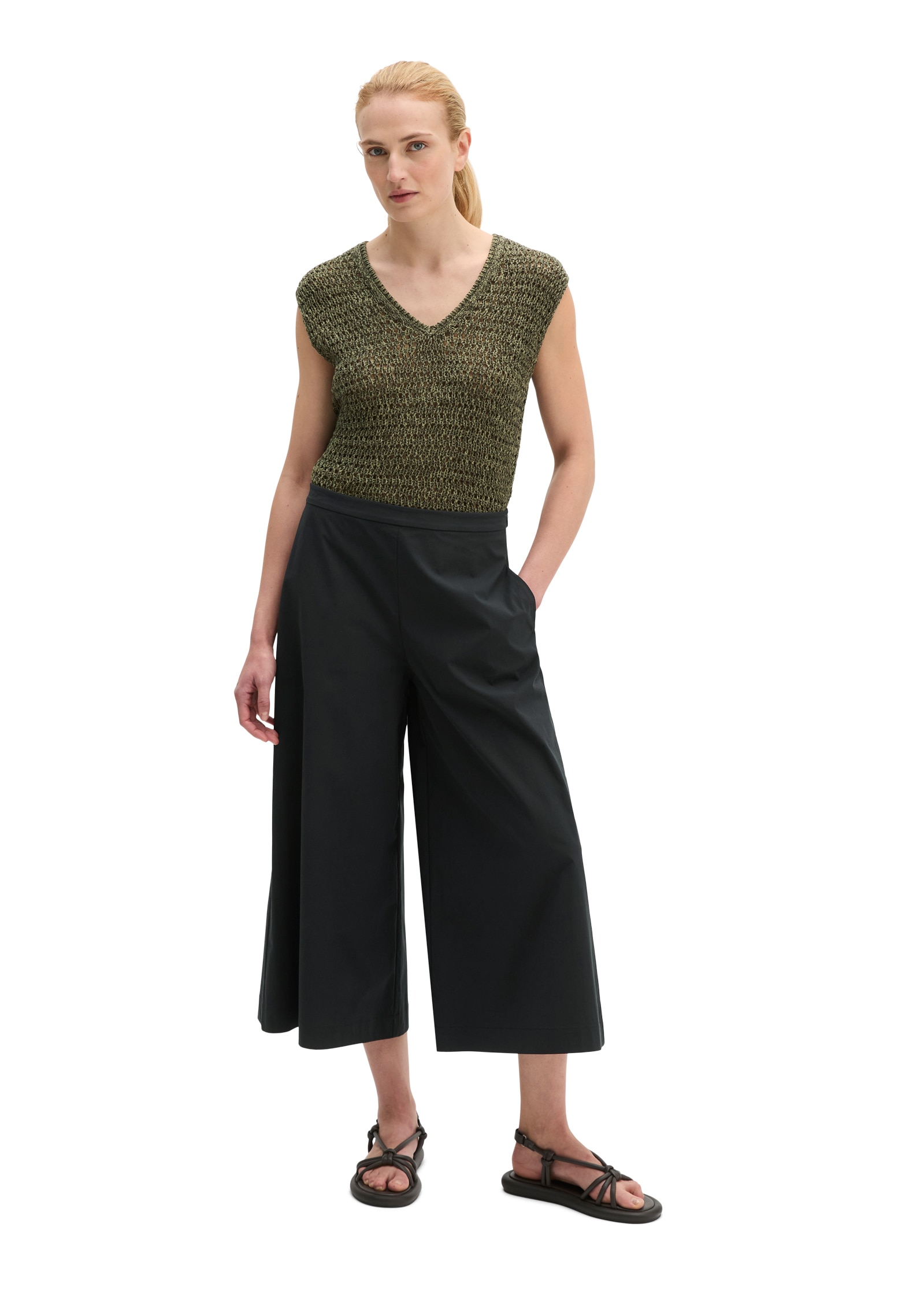 Marc O'Polo Jupe-culotte  wide aus Popeline-Stretch
