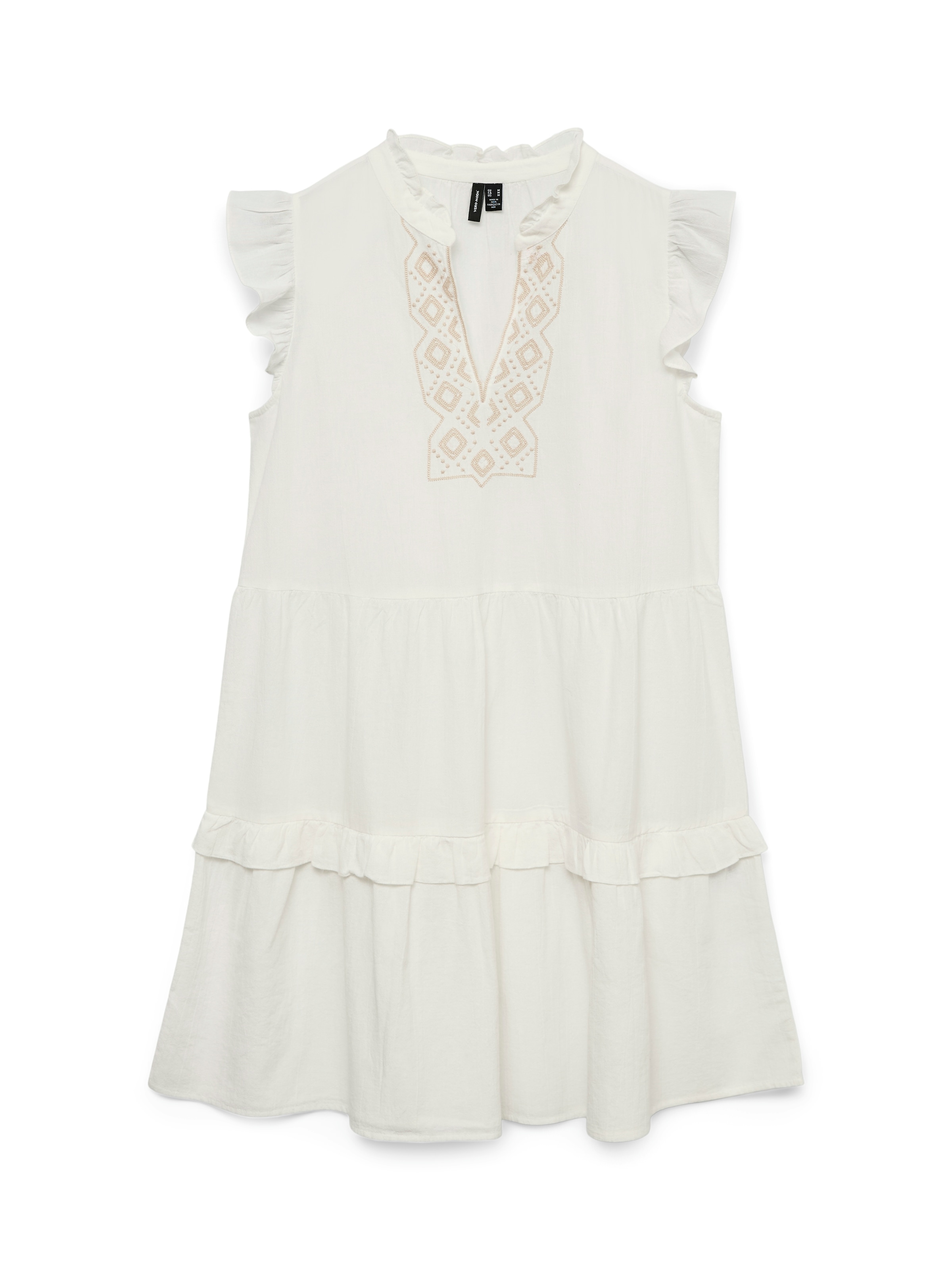 Vero Moda Robe tunique »VMDICTHE EMB SHORT DRESS WVN GA« coton, coupe régulière