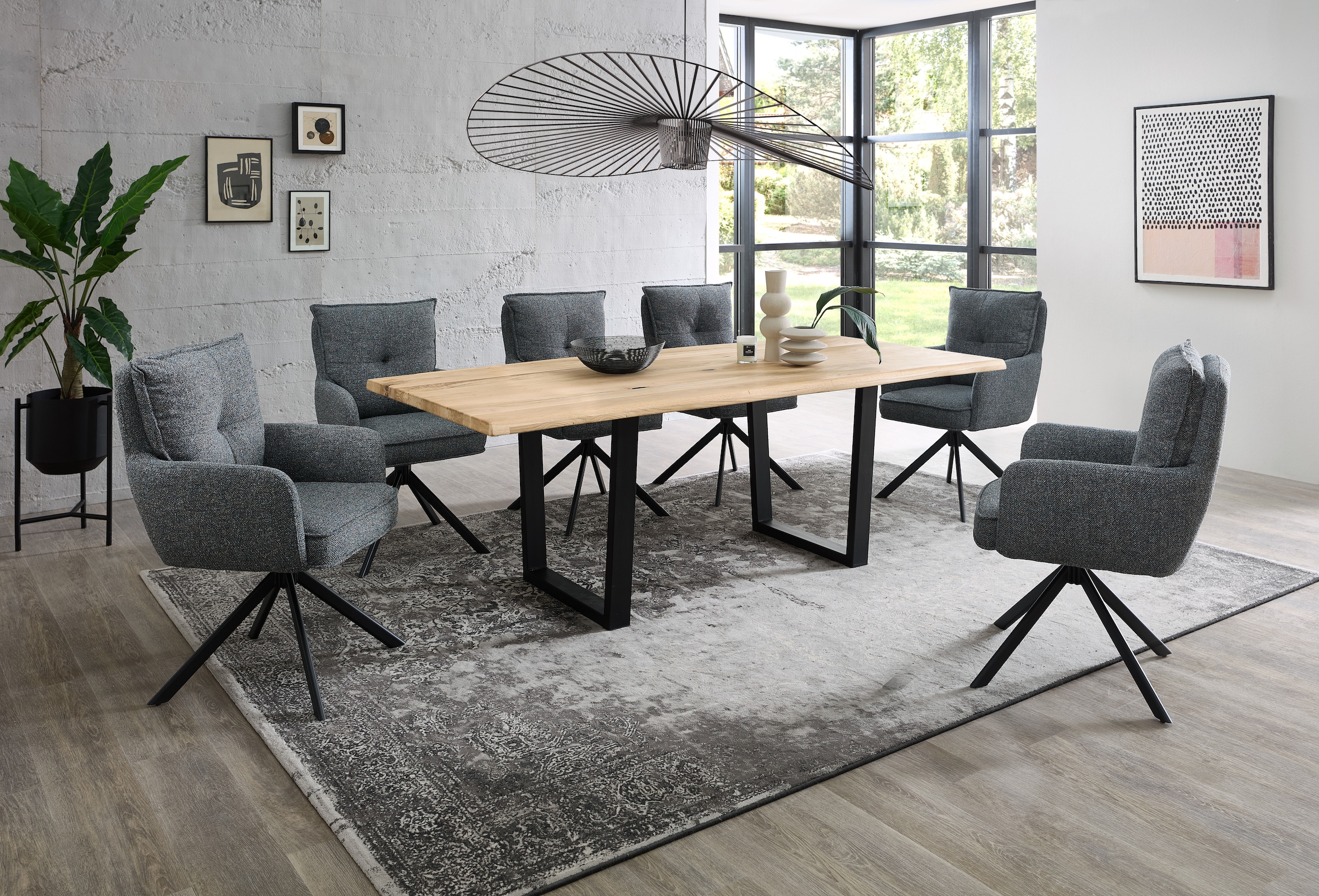 Stolkom Chaise avec accoudoirs »Sofia young« (Set) 2 cuis180 grad drehbar mit Auto-Return, Federkern im Sitz